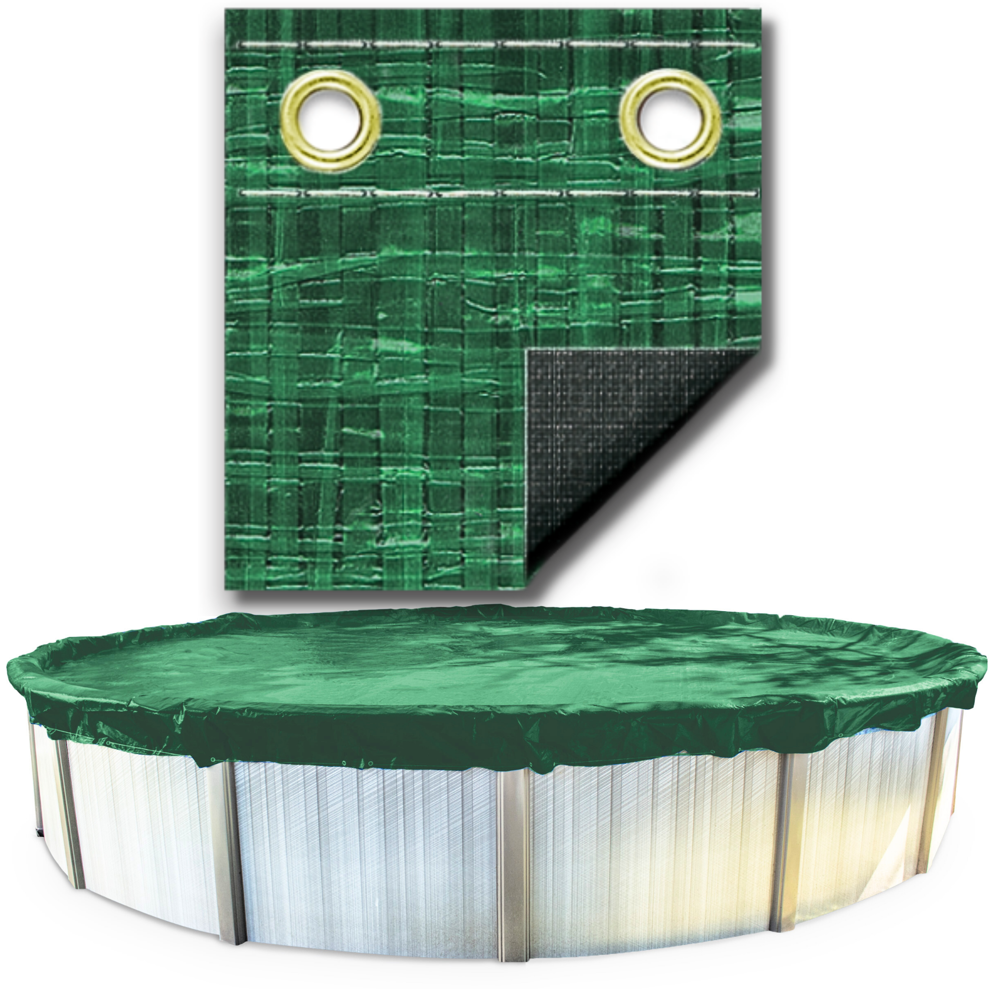 Swimline Hydrotools Ripstopper Winter Pool Cover for 16x25 Ft Above Ground Pool - VMInnovations