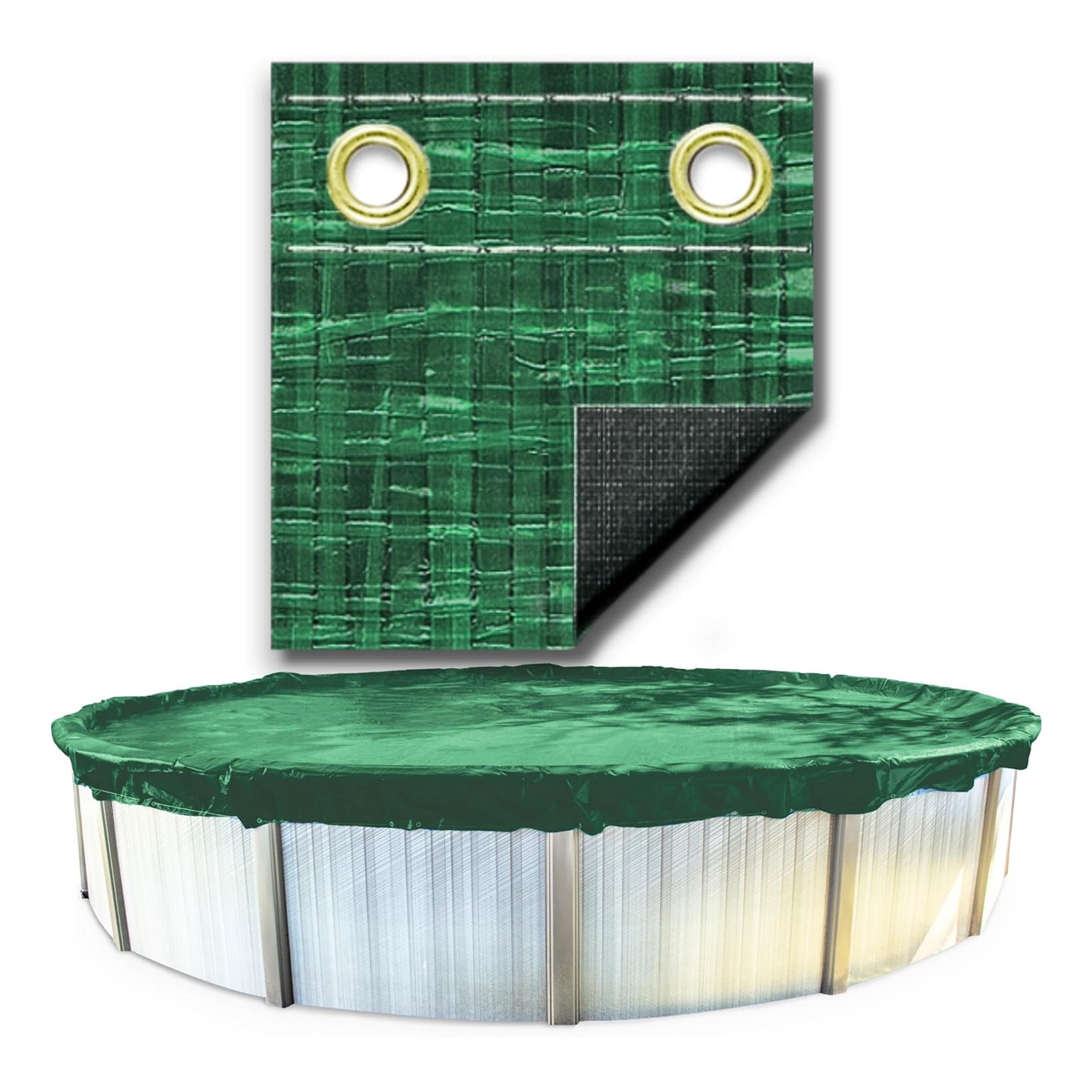 Swimline Hydrotools Ripstopper Winter Pool Cover for 16x32 Ft Above Ground Pool