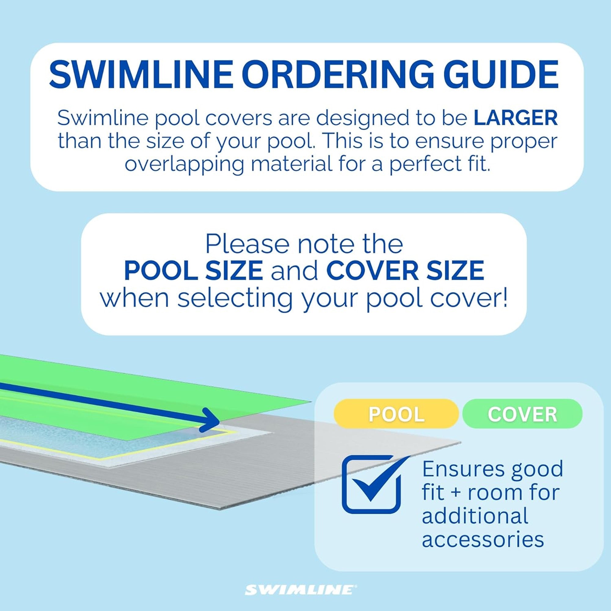 Swimline Hydrotools Ripstopper Winter Pool Cover for 25x45 Ft Above Ground Pools