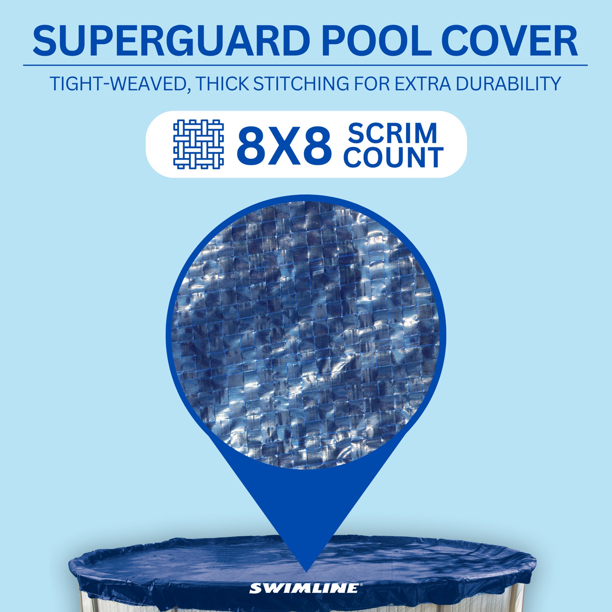 Swimline Hydrotools Supreme Guard Winter Cover for 12' x 20' Above Ground Pools - VMInnovations