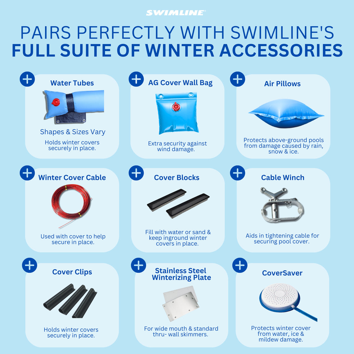 Swimline Hydrotools Supreme Guard Winter Cover for 12' x 20' Above Ground Pools