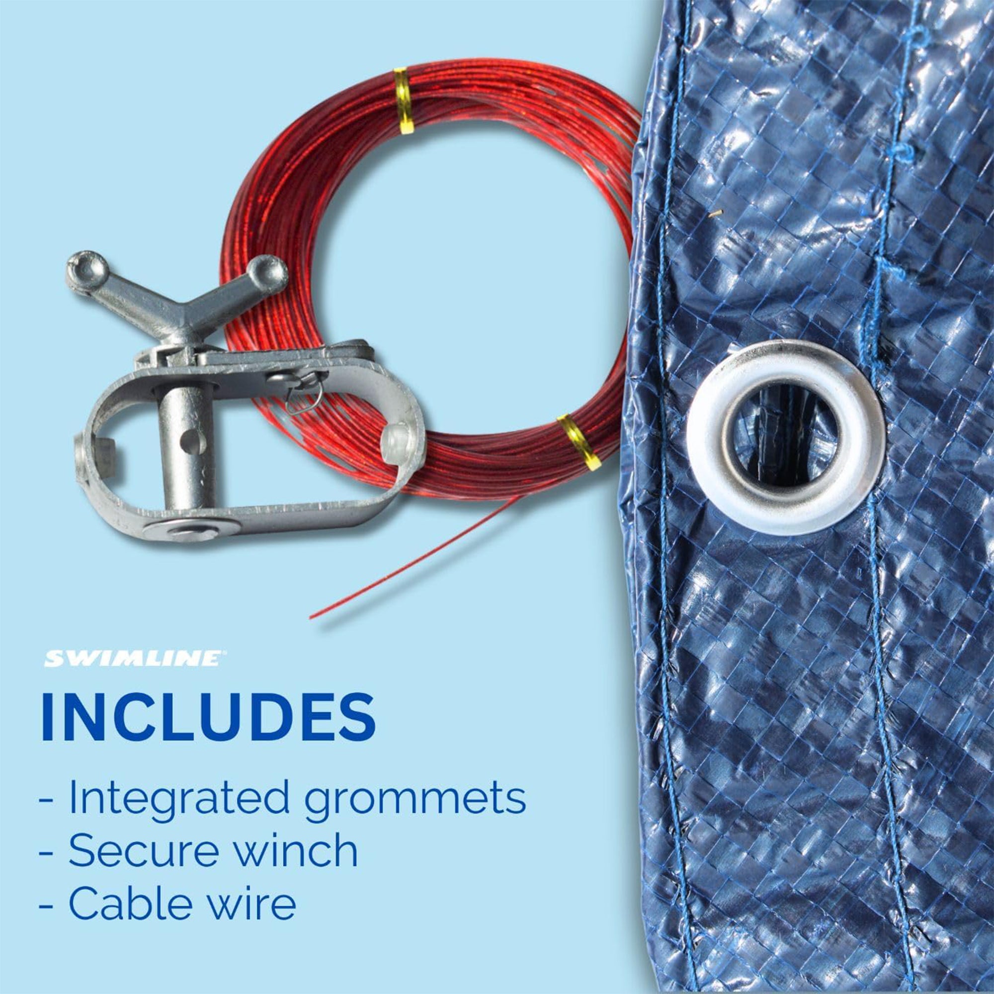 Swimline Hydrotools Supreme Guard Winter Cover, 15'x30' Above Ground Oval Pools