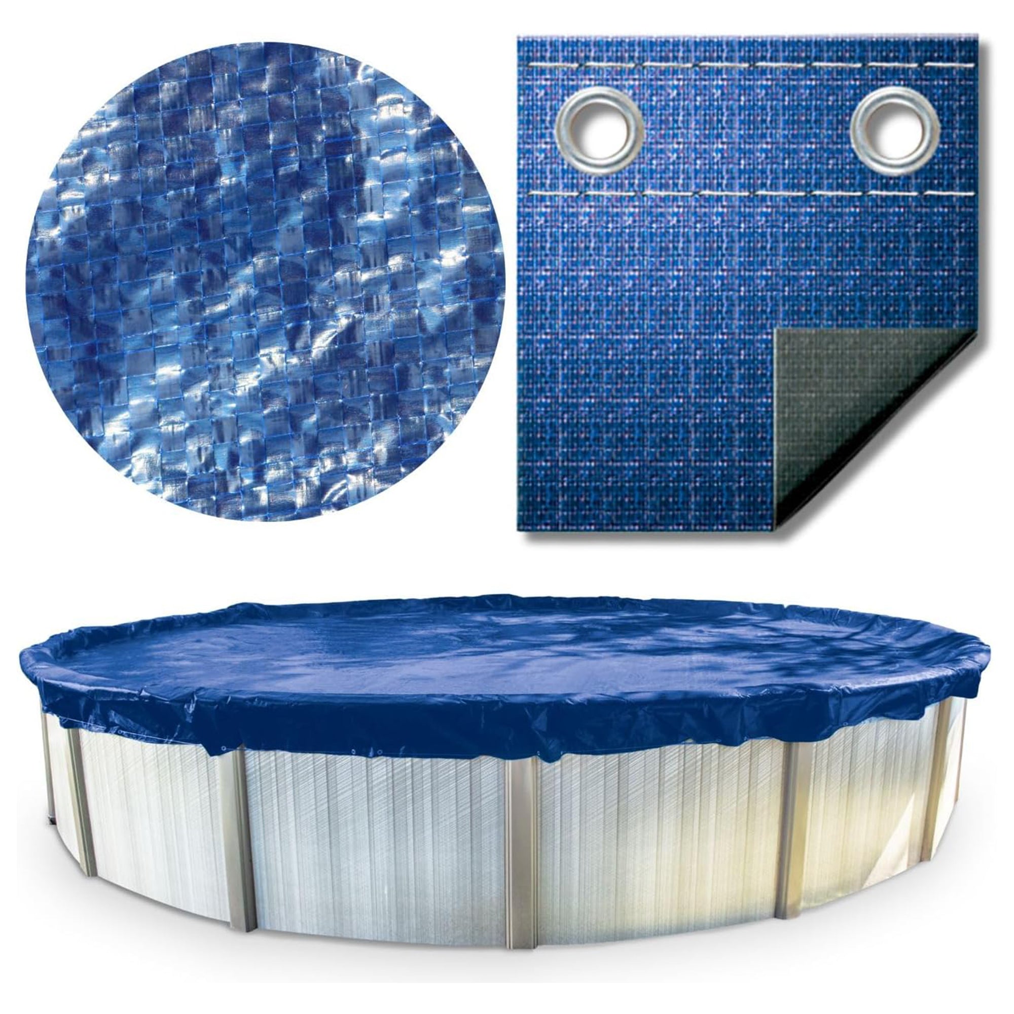 Swimline Hydrotools Supreme Guard Winter Cover, 18'x34' Above Ground Oval Pools - VMInnovations