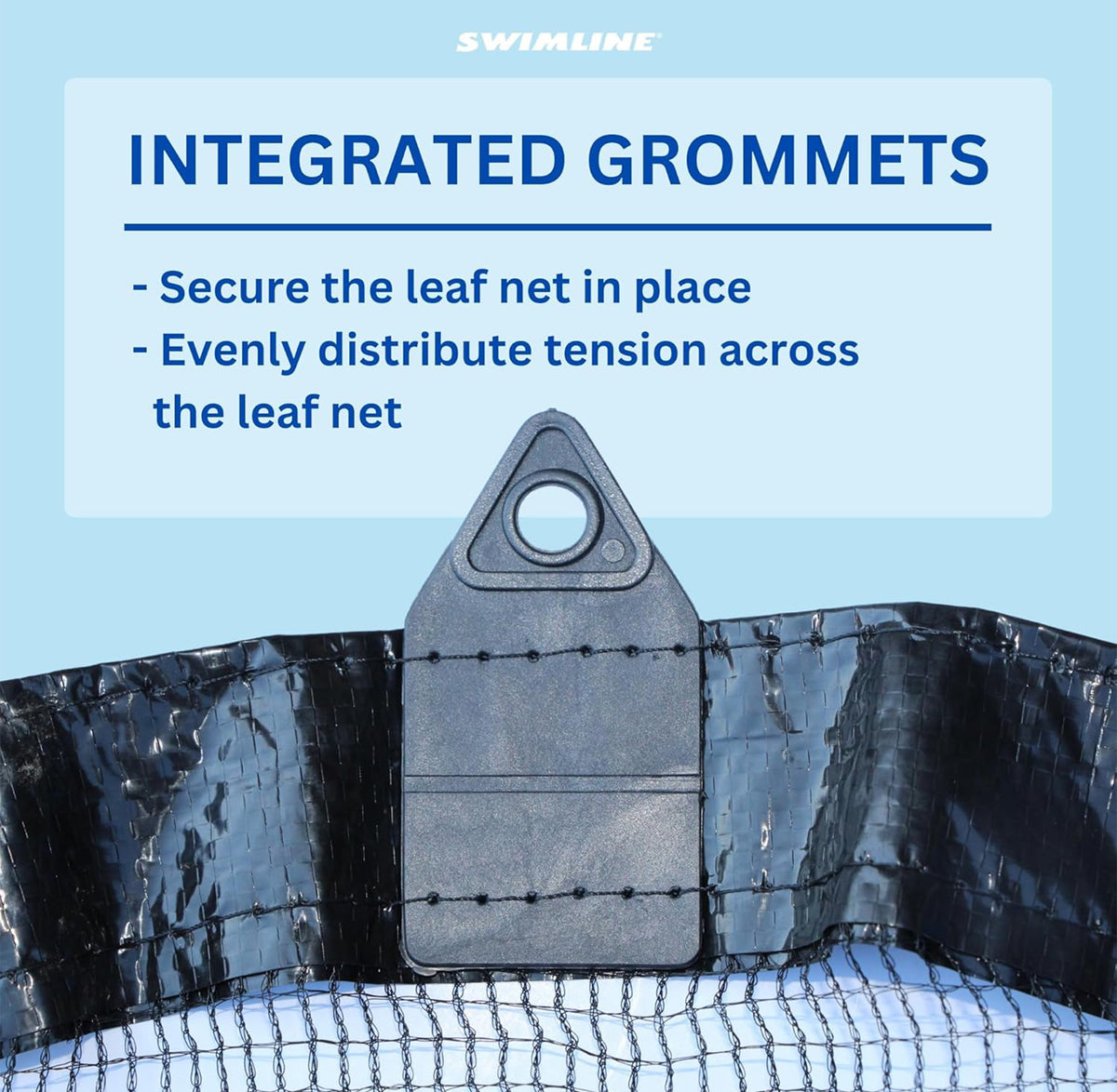 Swimline Hydrotools Leaf Net Winter Pool Cover for 14x28 Ft Above Ground Pools - VMInnovations