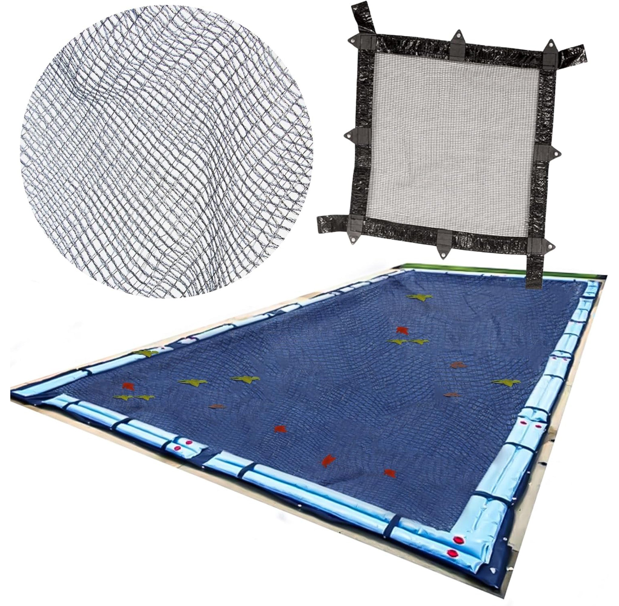 Swimline Hydrotools Leaf Net Winter Pool Cover for 14x28 Ft Above Ground Pools - VMInnovations