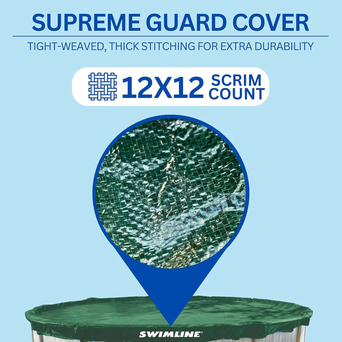 Swimline Hydrotools Supreme Guard Winter Cover for 15x30 Ft Above Ground Pools - VMInnovations