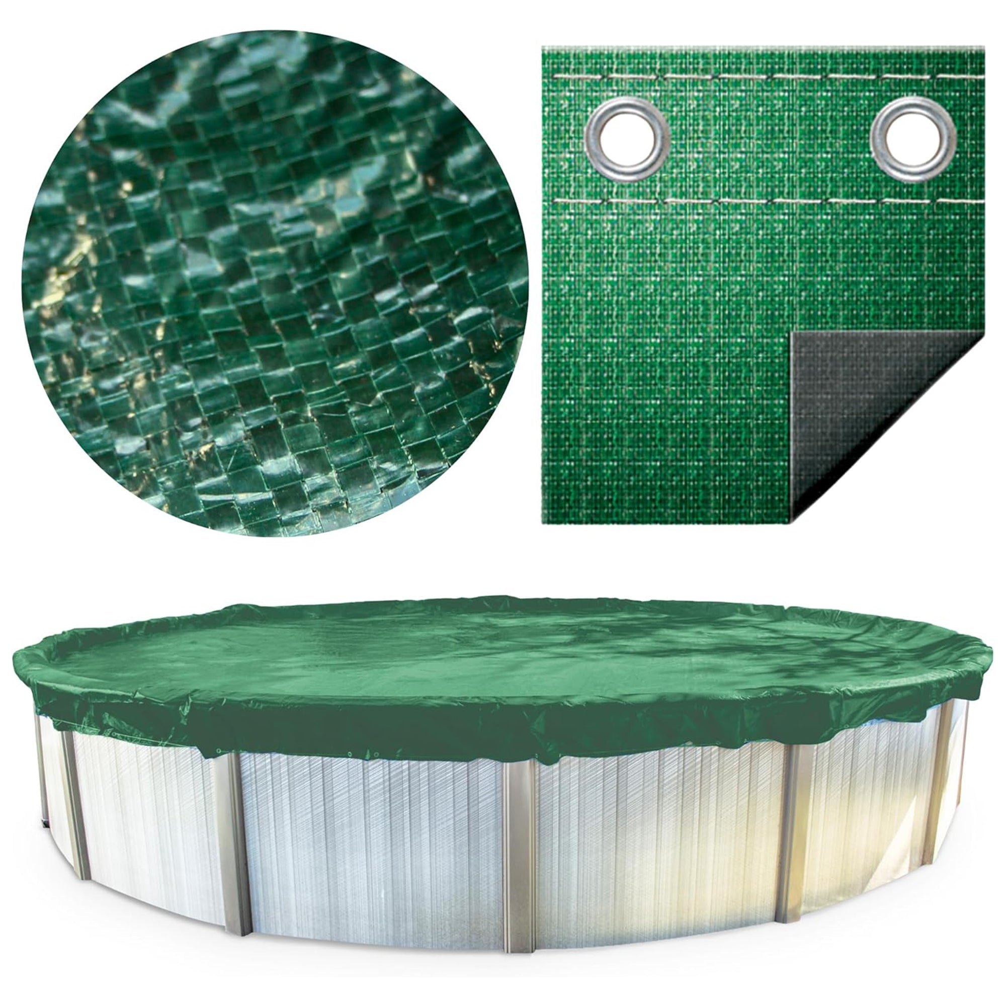 Swimline Hydrotools Supreme Guard Winter Cover for 18x34 Ft Above Ground Pools