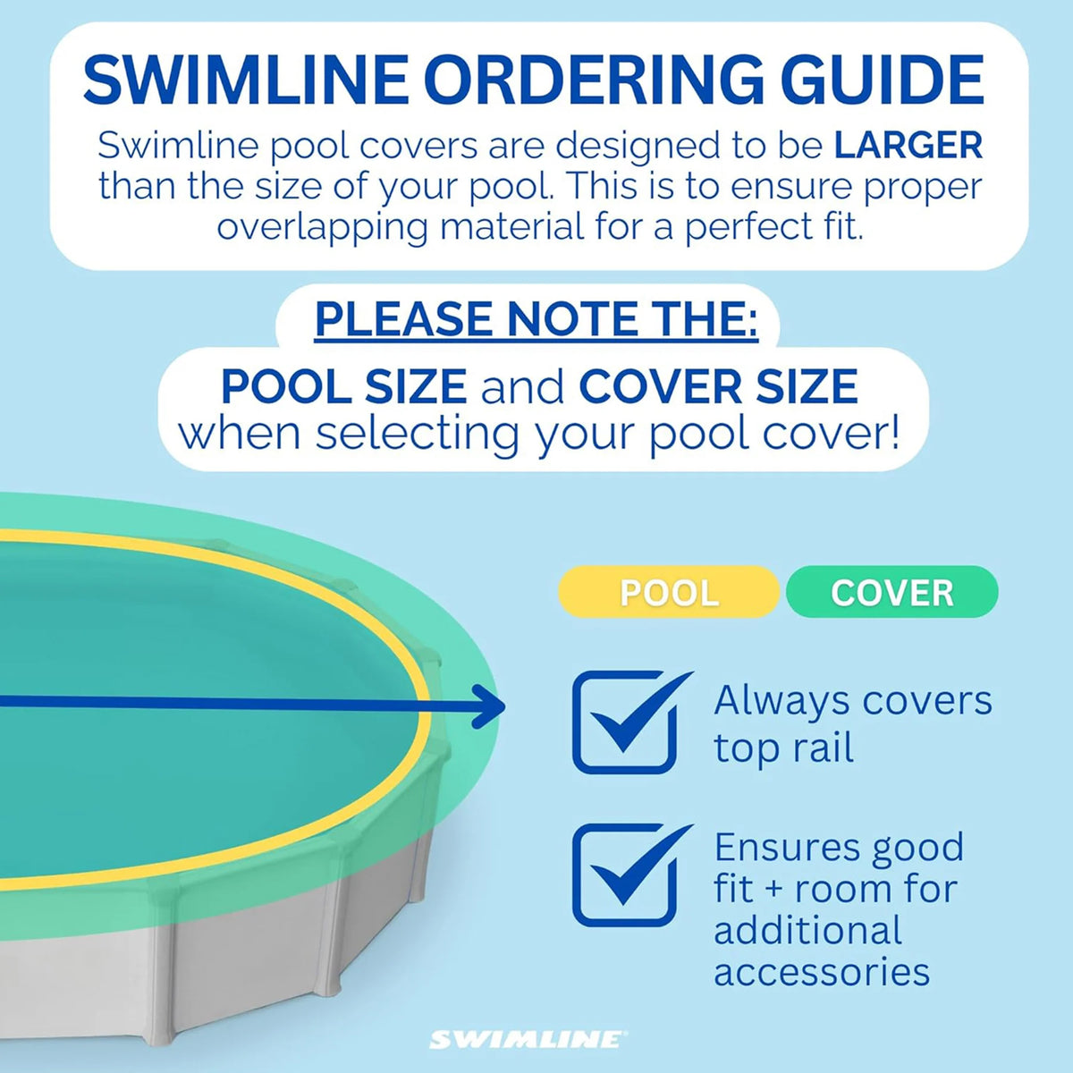 Swimline Hydrotools Supreme Guard Winter Cover for 18x36 Ft Above Ground Pools - VMInnovations