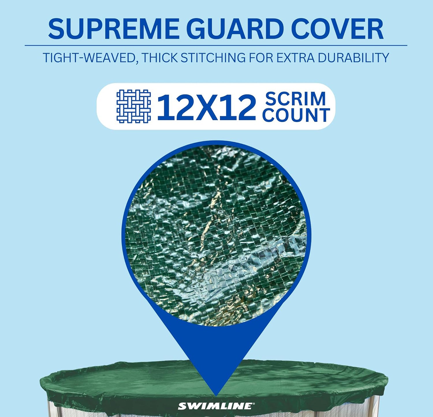 Swimline Supreme Guard Winter Cover for 18x24 Ft Above Ground Pools (Open Box)