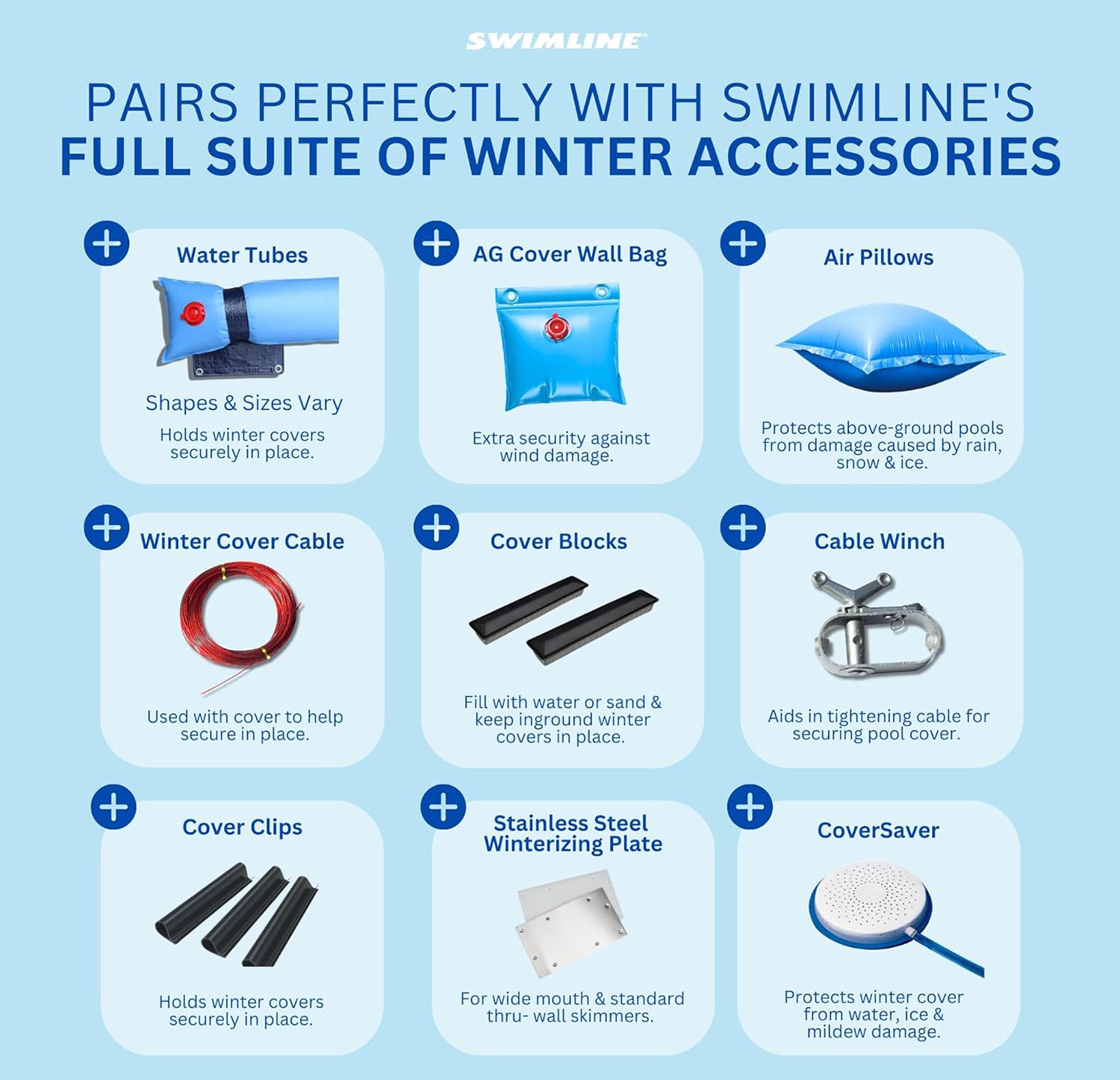 Swimline Supreme Guard Winter Cover for 18x24 Ft Above Ground Pools (Open Box) - VMInnovations