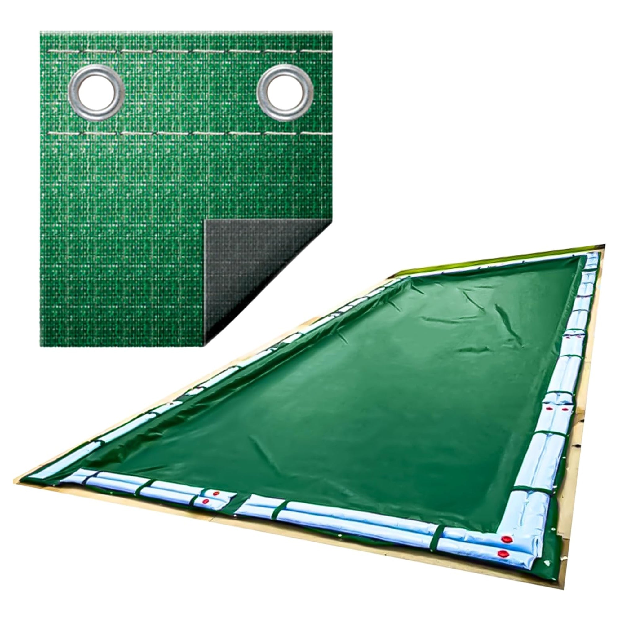 Swimline Hydrotools Supreme Guard Winter Pool Cover for 18x40 Ft Inground Pools - VMInnovations