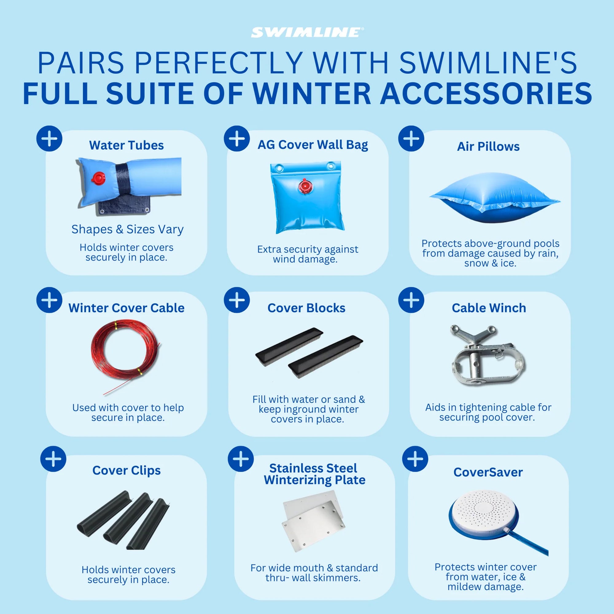 Swimline Hydrotools Supreme Guard Winter Pool Cover for 18x36 Ft Inground Pools