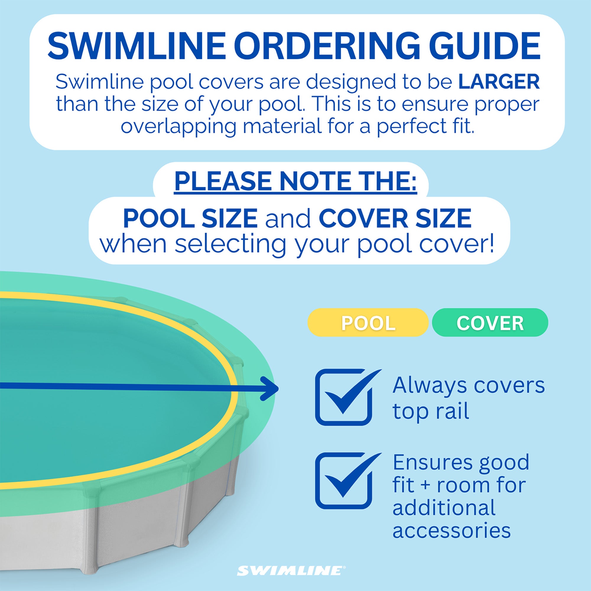 Swimline Hydrotools Silver King Winter Cover for 18x36 Ft Above Ground Pools