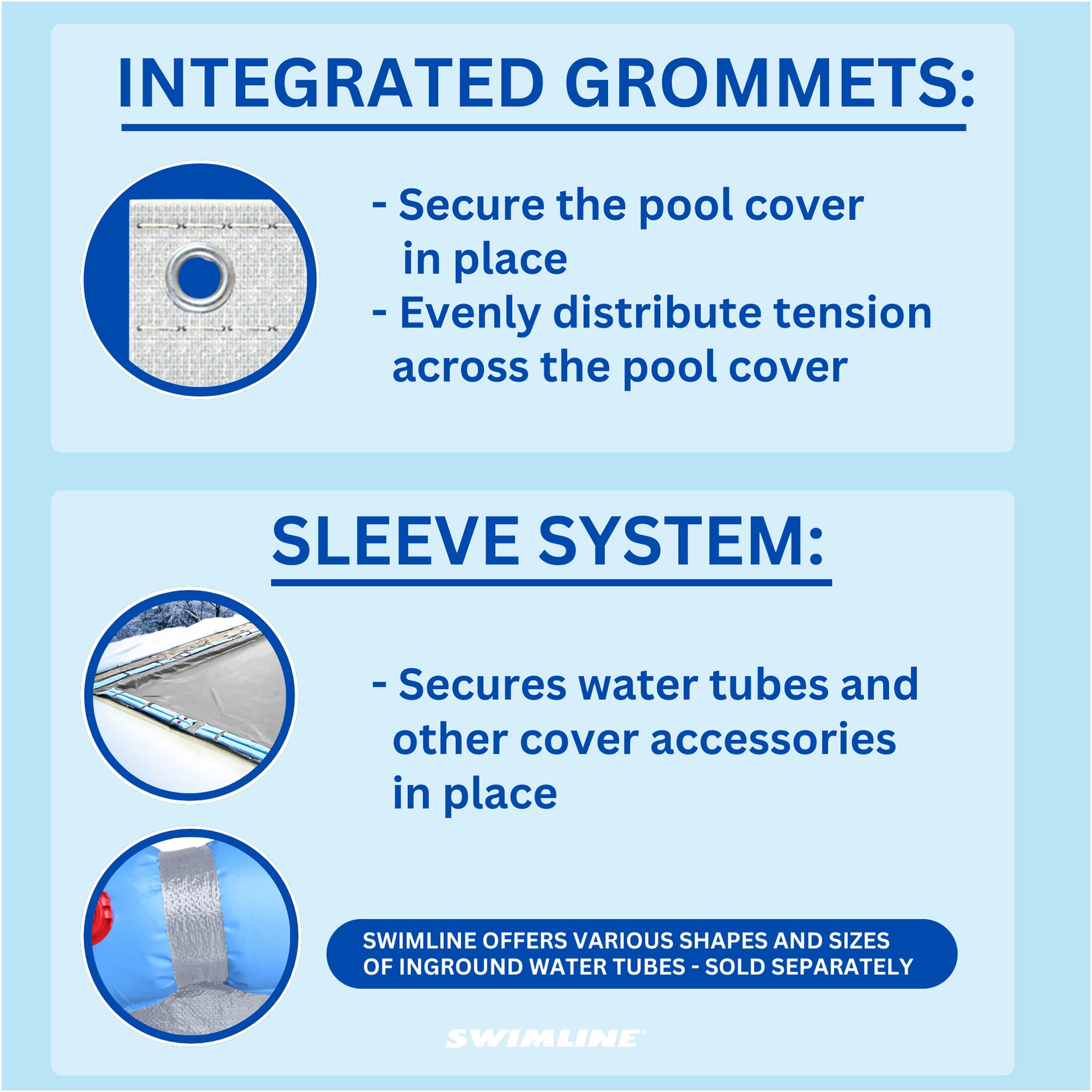 Swimline Hydrotools Silver King Winter Pool Cover for 16 x 40 Ft Inground Pools