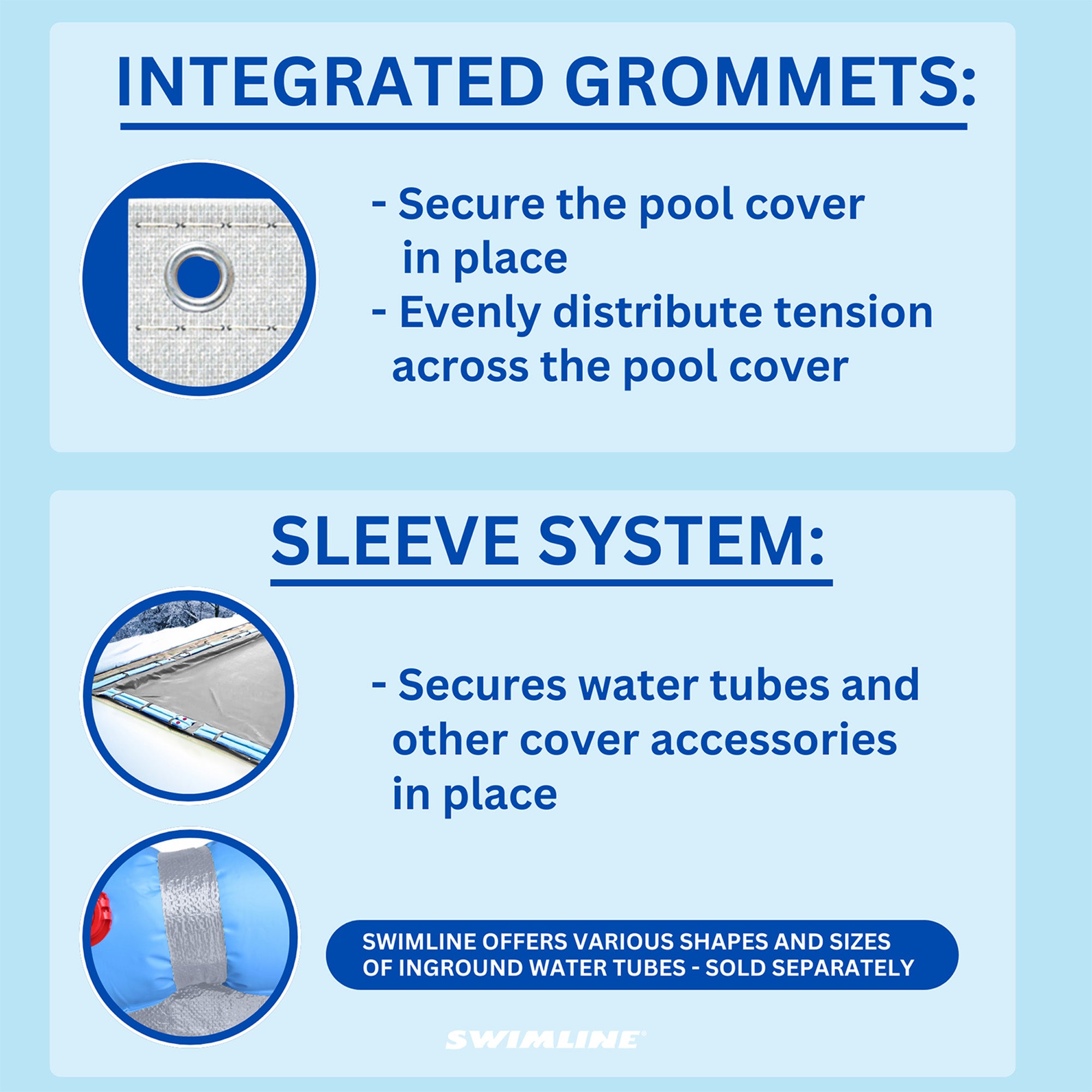 Swimline Hydrotools Silver King Winter Pool Cover for 20 x 40 Ft Inground Pools