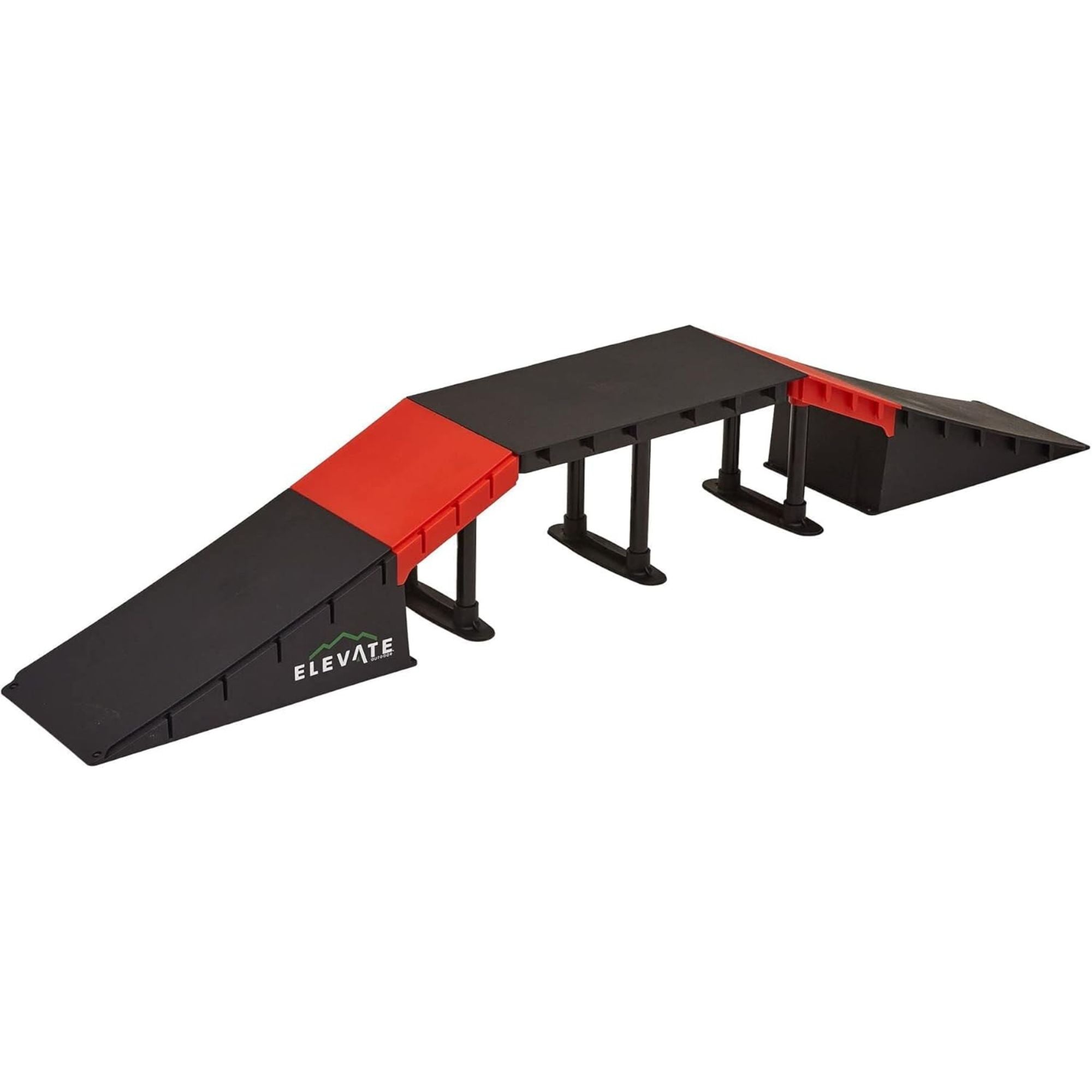 Elevate Outdoor Mini Skateboard Ramp 10-Piece Set with EZ-Link Setup, Orange - VMInnovations