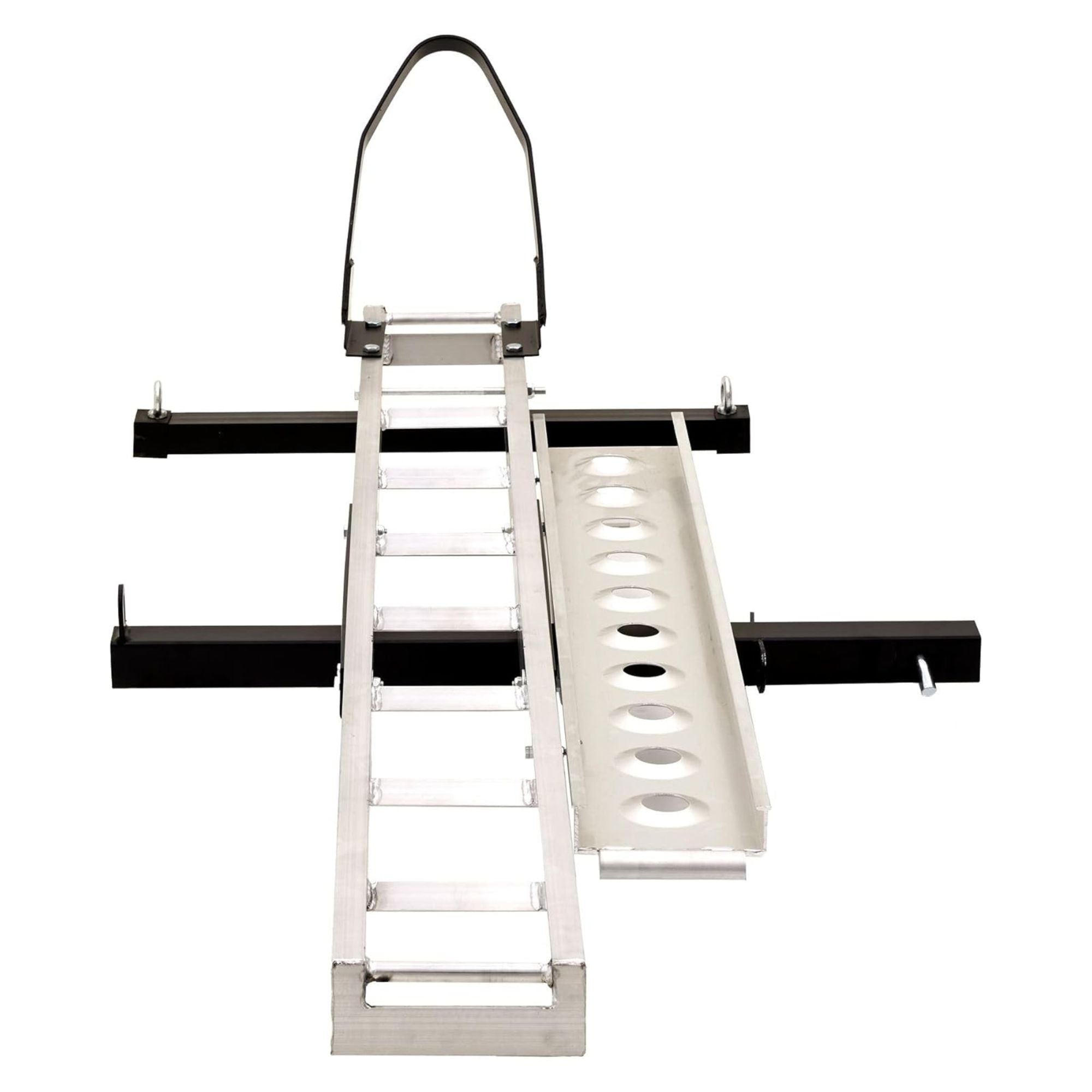 Black Widow Dirt Bike Carrier w/Wheel Chock and 400lb Capacity, Silver(Open Box) - VMInnovations