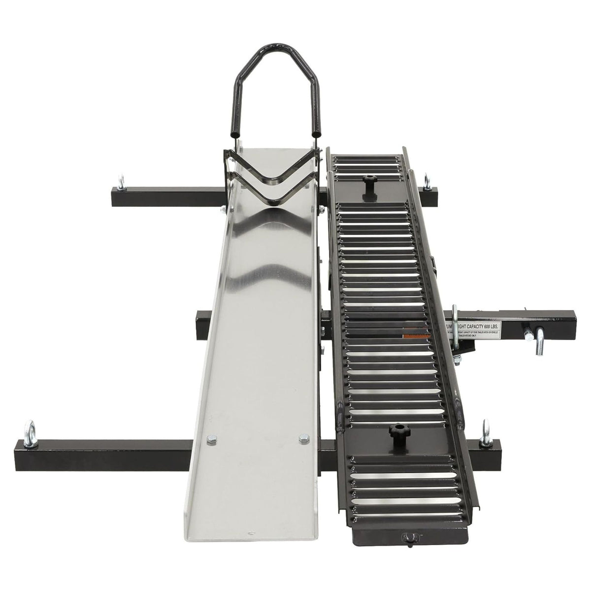 Black Widow Heavy Duty Hitch Mount Motorcycle Carrier, Steel Track & Ramp (Used) - VMInnovations