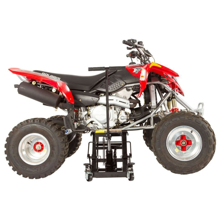 Black Widow Motorcycle and ATV Hydraulic Lift Jack Stand up to 1500 Pound, Black - VMInnovations
