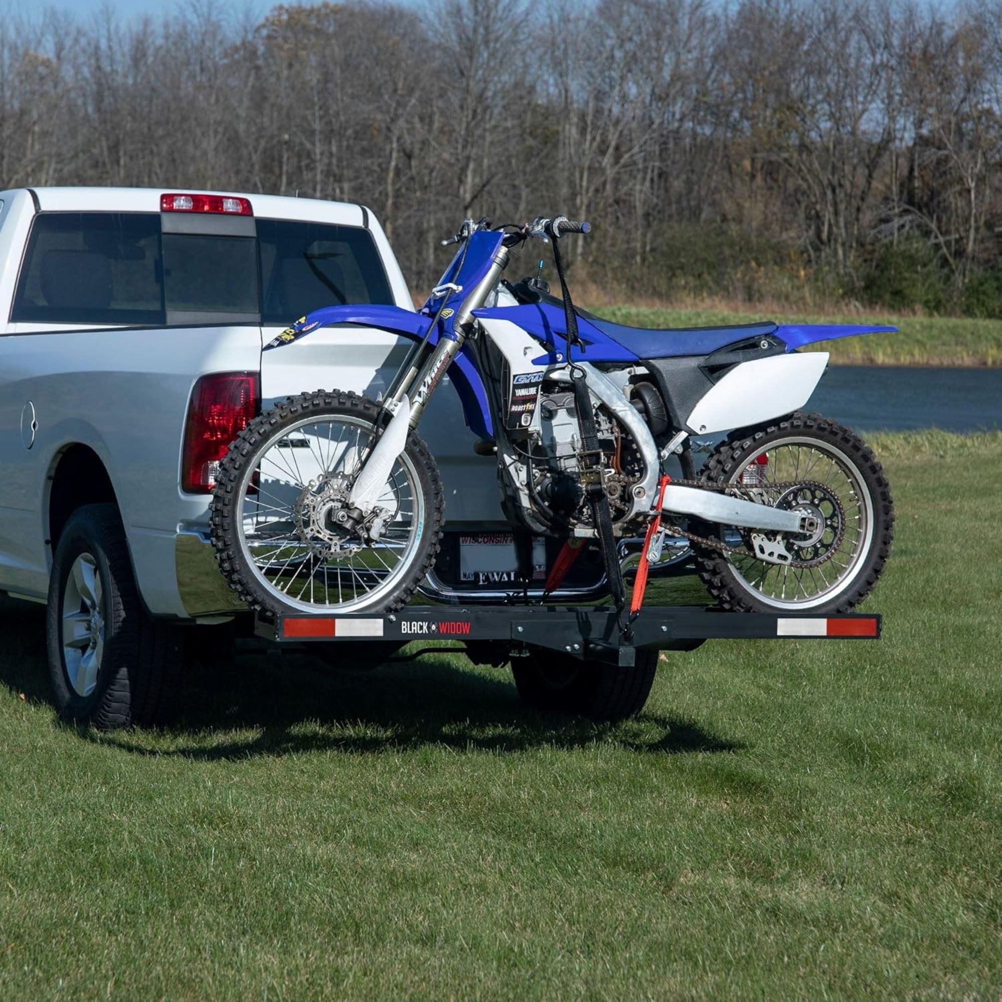 Black Widow Pro Anodized Aluminum Dirt Bike Carrier, 400 lbs Cap, Black (Used)