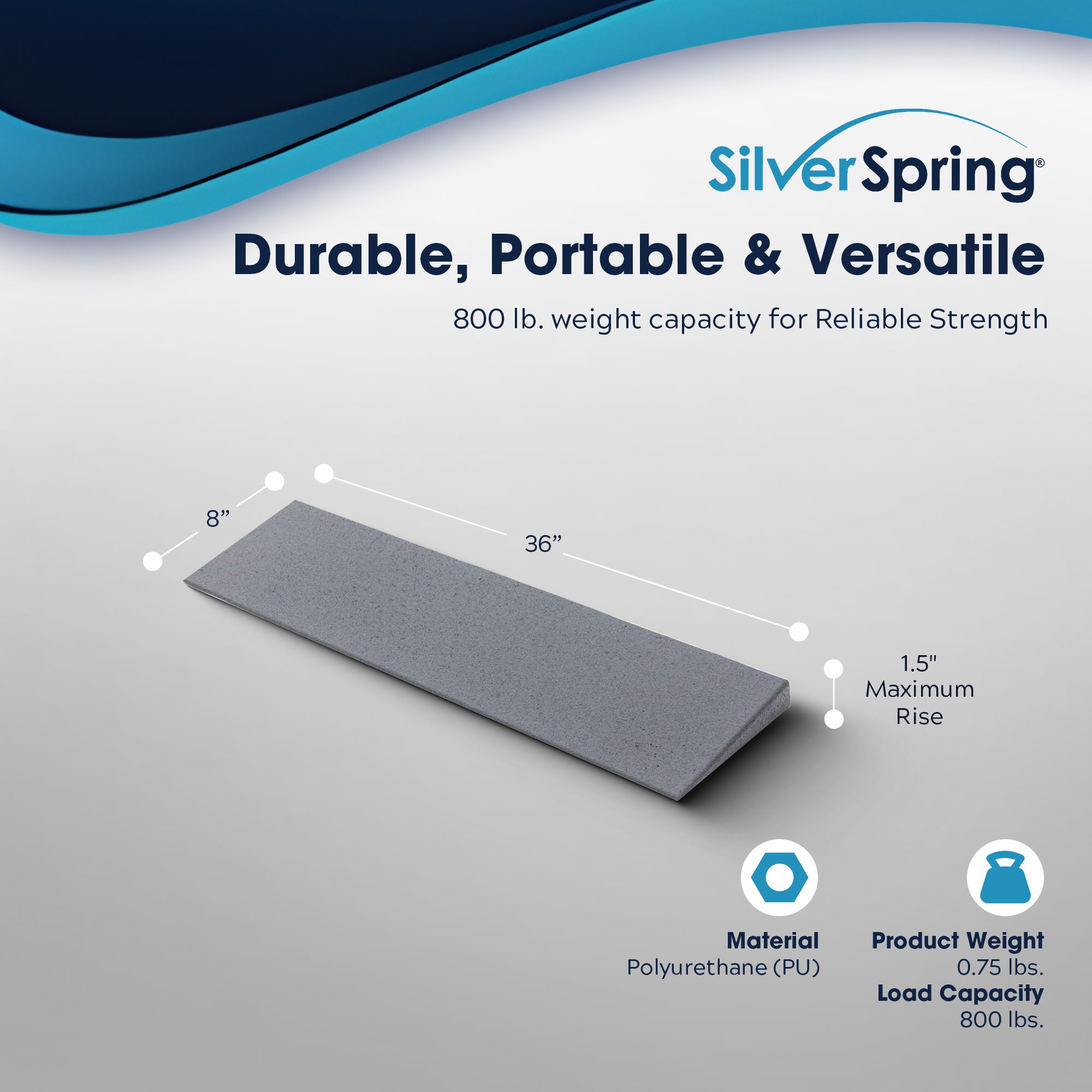 VersaRamp Lightweight Foam Threshold Ramp for Wheelchairs (Open Box) - VMInnovations