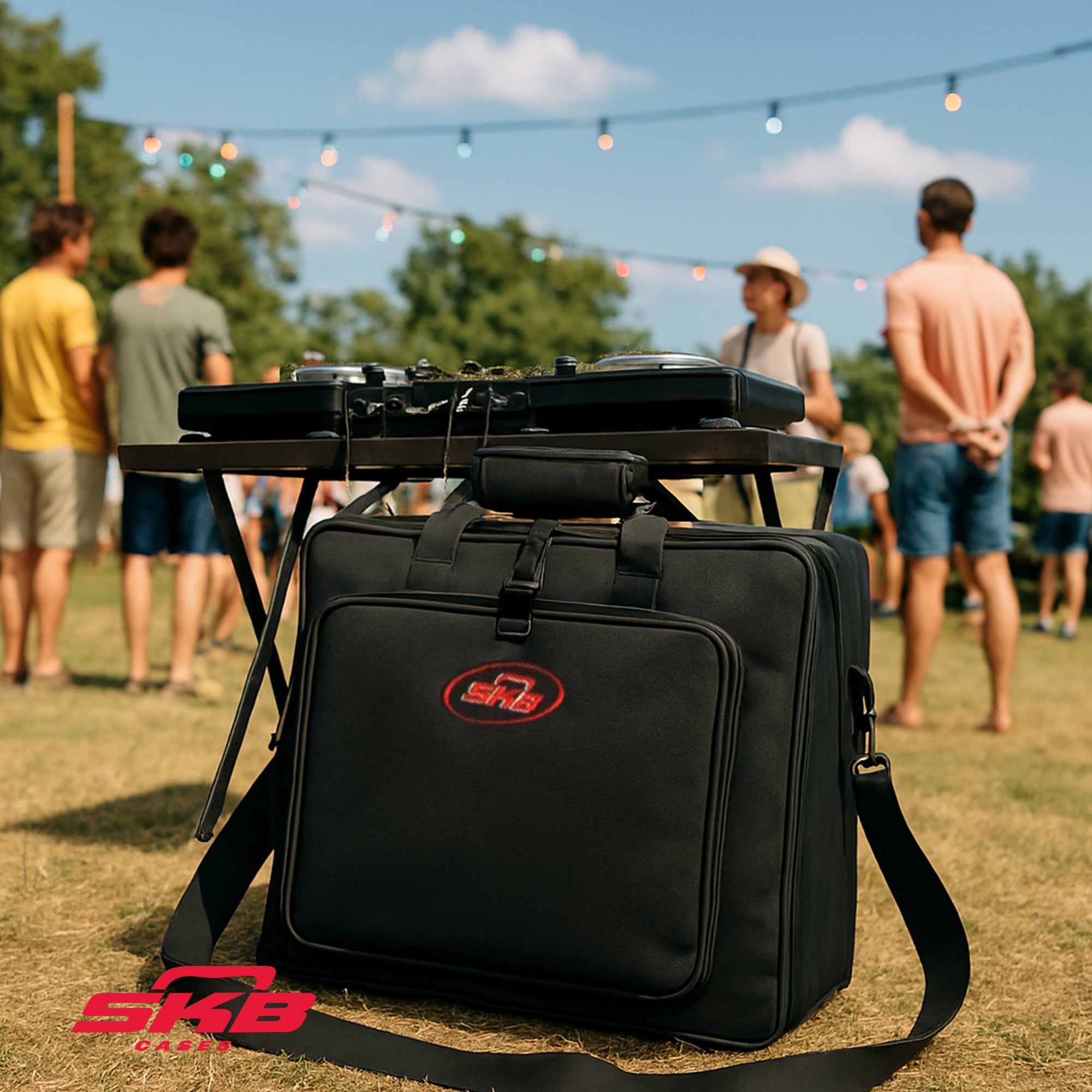 SKB 19”x13” DJ Controller & Small MIDI Keyboard Soft Case Padded Bag, Black - VMInnovations