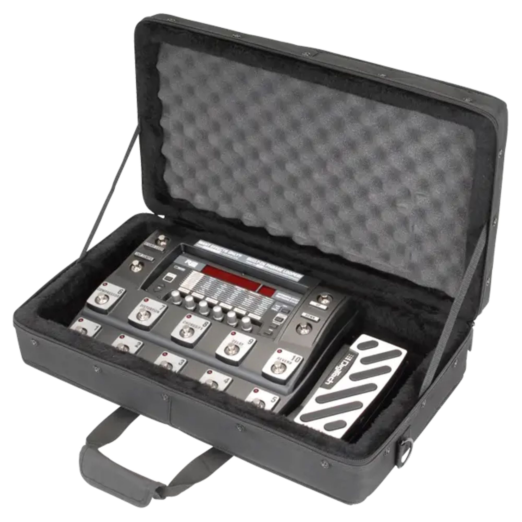 SKB 21”x 11” DJ Foot Controller Small MIDI Keyboard Soft Case Padded Bag, Black