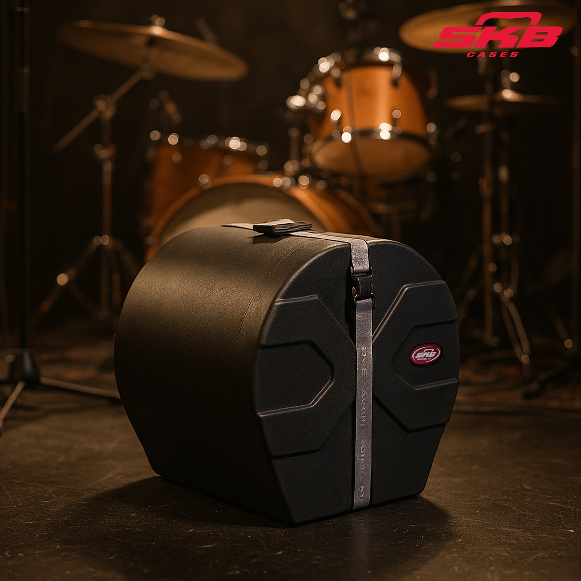 SKB 9" x 12" Tom Case with Padded Interior and D-Shaped Drum Design, Black - VMInnovations