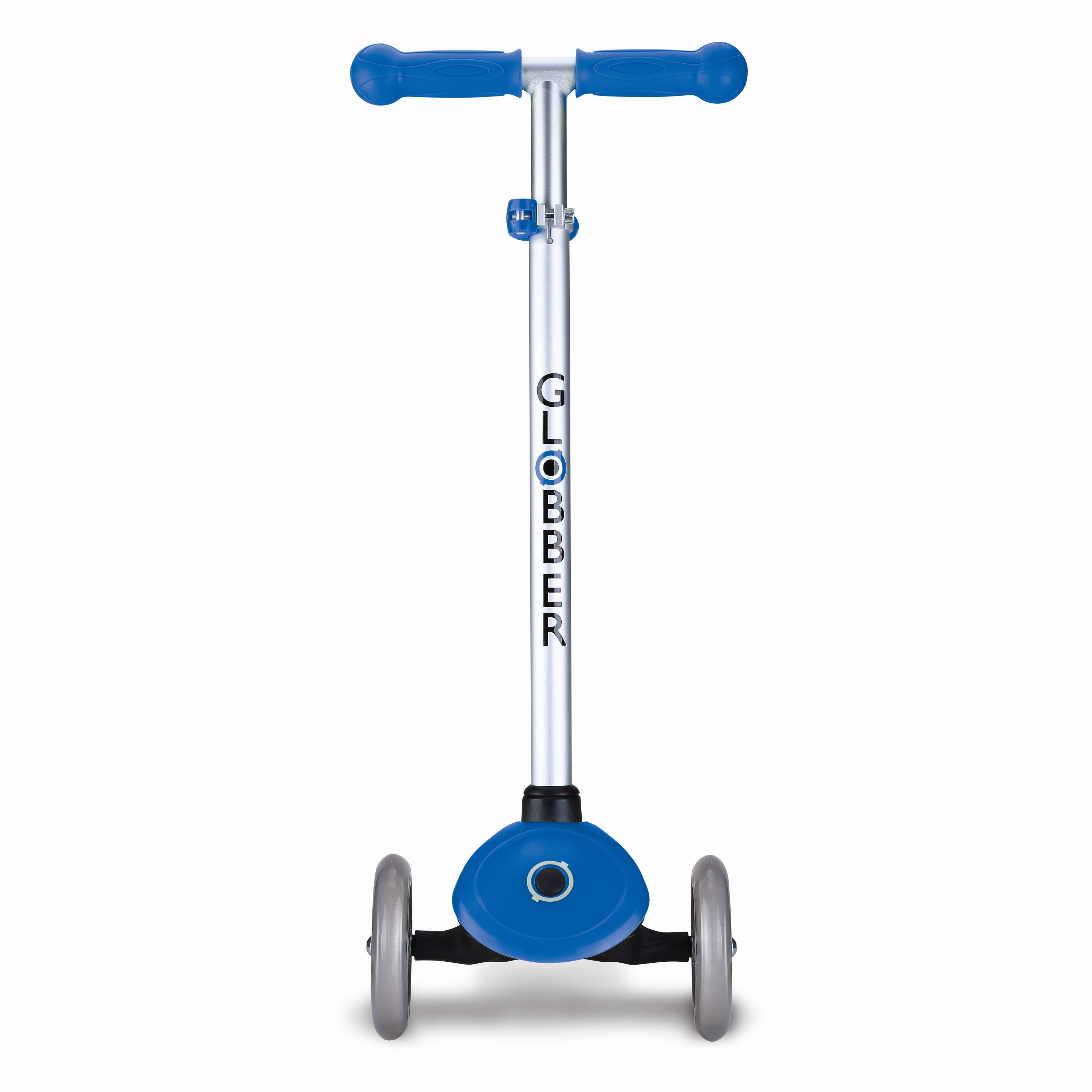 Globber Primo 3-Wheel Adjustable Kids Kick Scooter with Comfort Grips, Navy