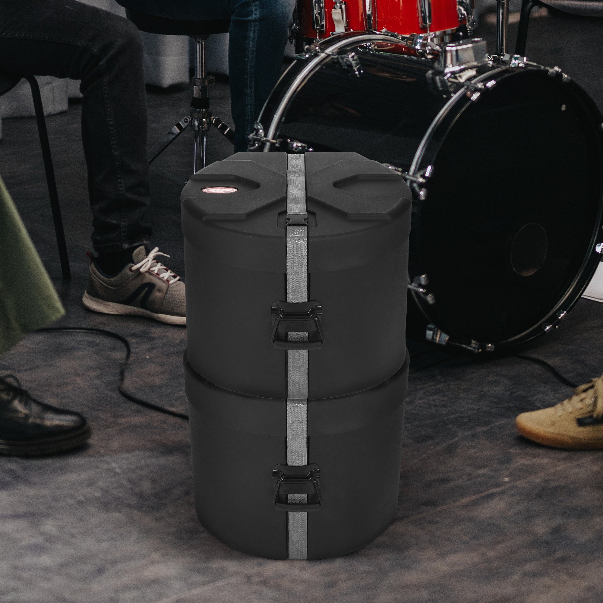 SKB Floor Tom Case with Padded Interior and D-Shaped Drum Design (Open Box)