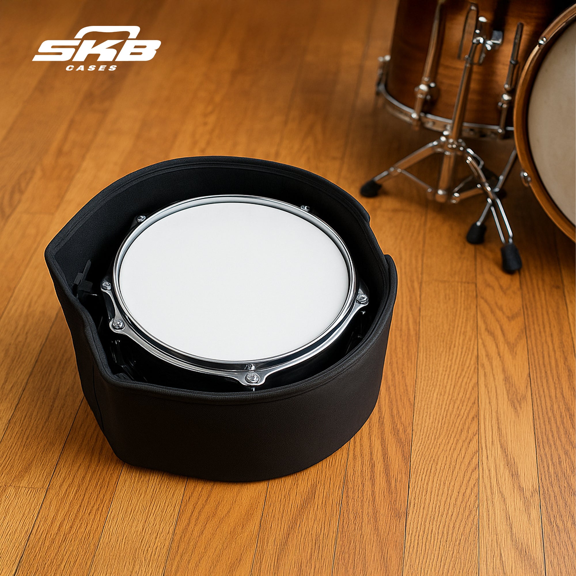 SKB 5.5" x 14" Snare Case with Padded Interior and D-Shaped Drum Design - VMInnovations