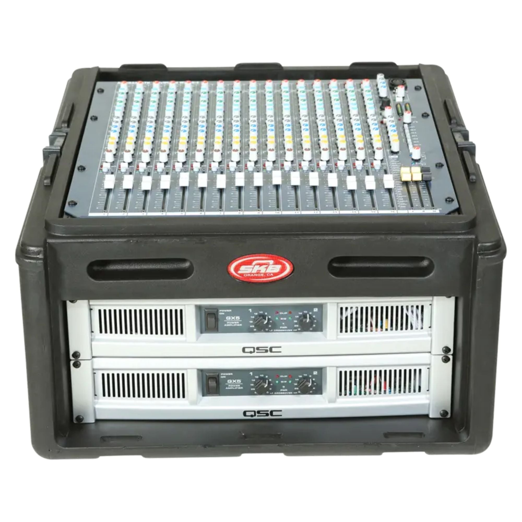 SKB Roto Rack/Mixer Console, 10U Slanted Rackmount on top, 4U Rackmount in Front - VMInnovations