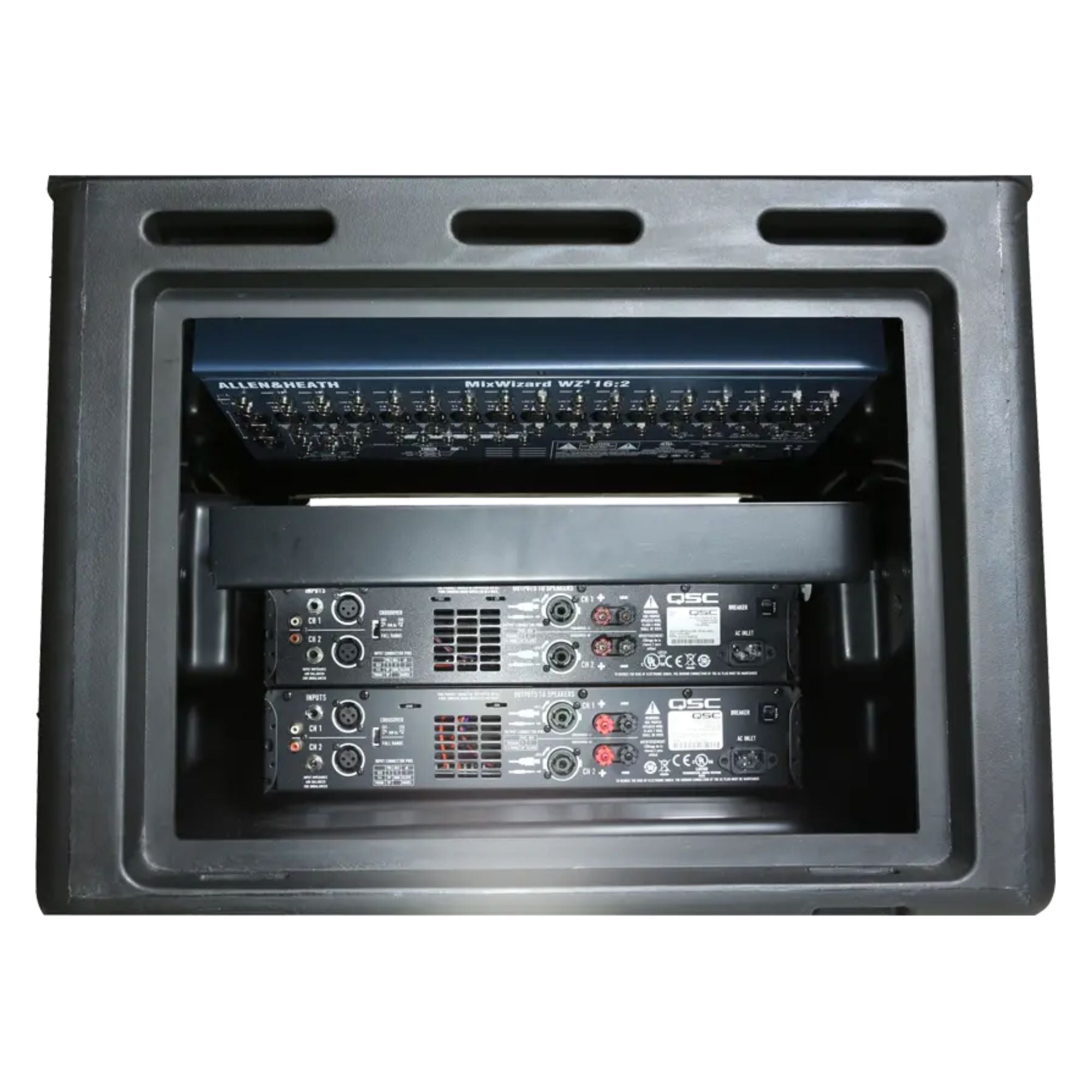SKB Roto Rack/Mixer Console, 10U Slanted Rackmount on top, 6U Rackmount in Front - VMInnovations