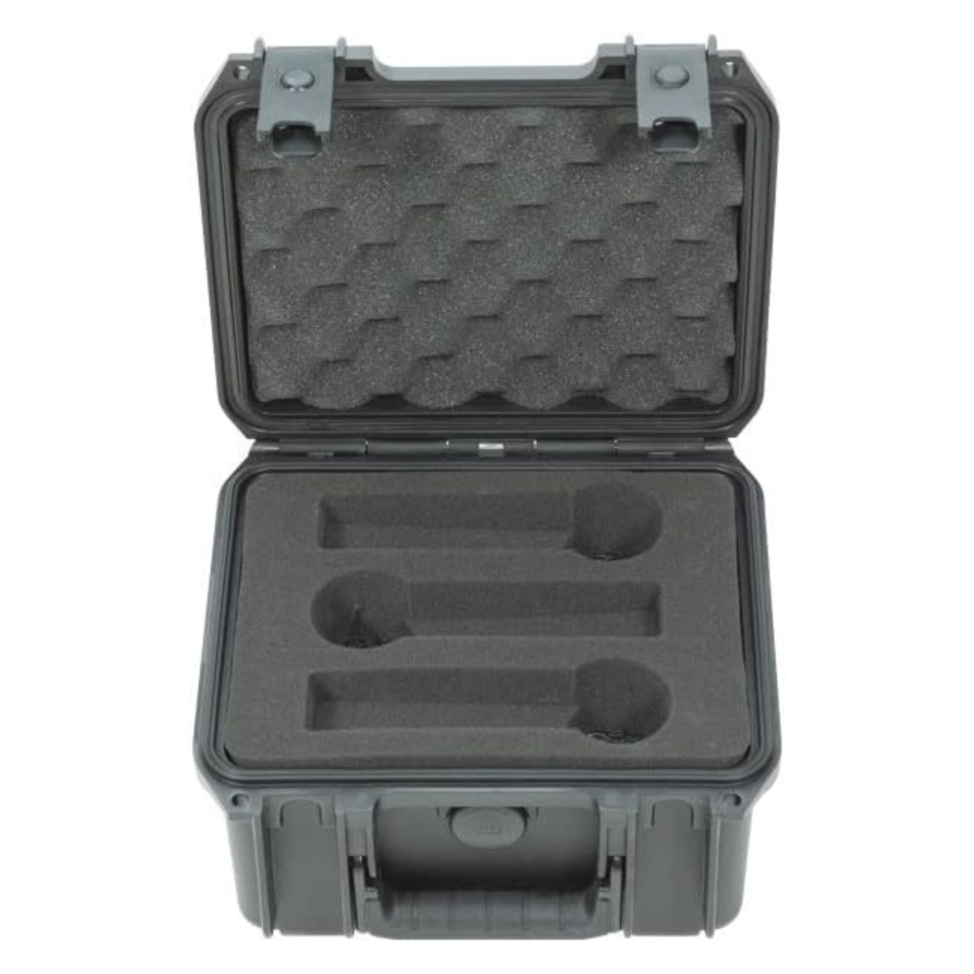 SKB Microphone Hard Case, Polypropylene Shell with 6-Slot Foam Interior, Black - VMInnovations