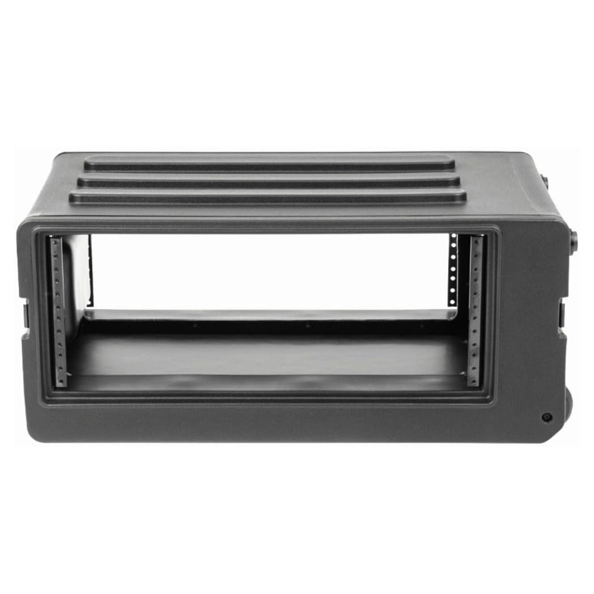 SKB 4U rSeries Shallow Rolling Rack with Integrated Back Wheels and Pull Handle - VMInnovations