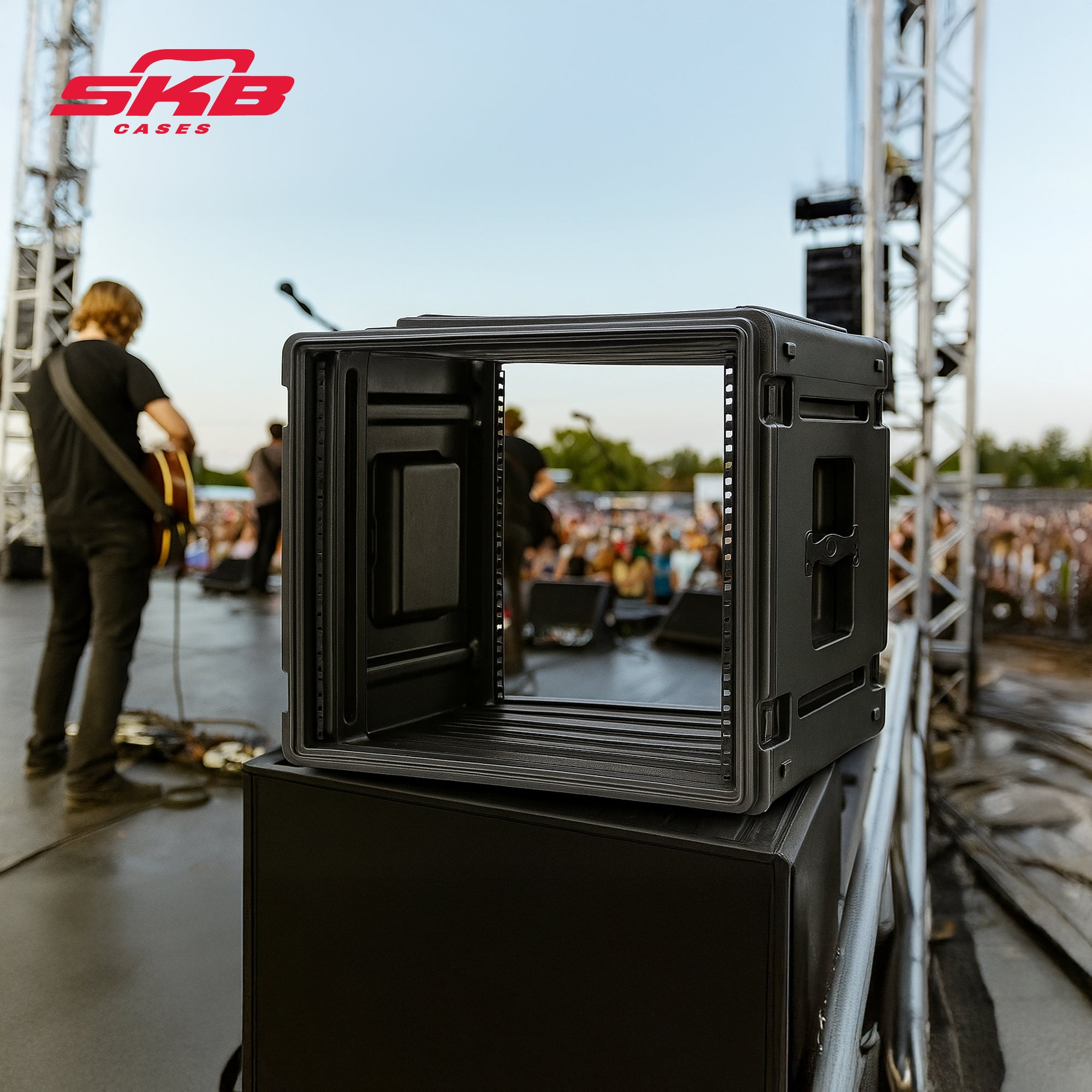 SKB 8U Rack Case Polyethylene Gear Protector, Stackable, Waterproof (Open Box)