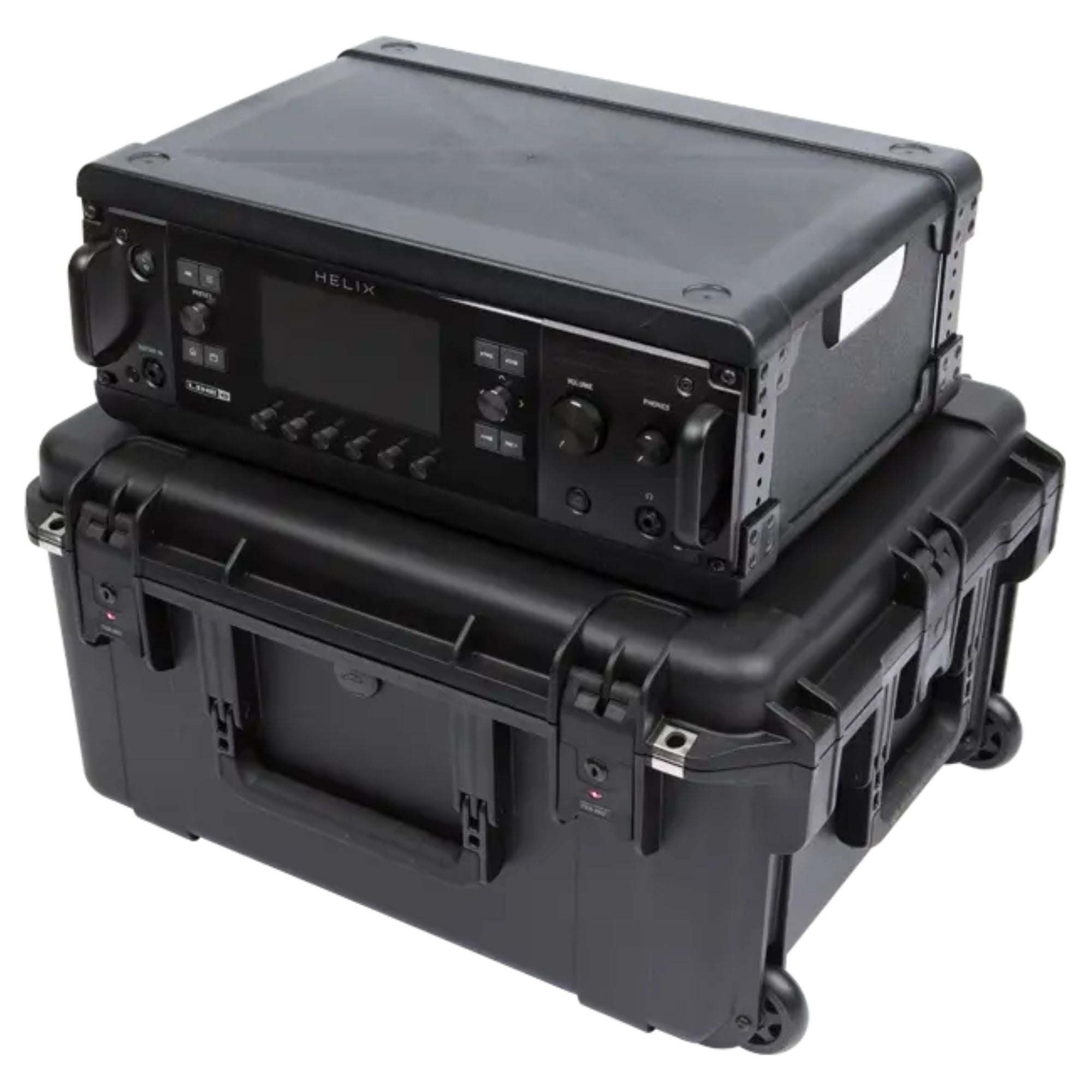 SKB 3U iSeries 13" Injection Molded Fly Rack with Built-In Wheels and Handle - VMInnovations