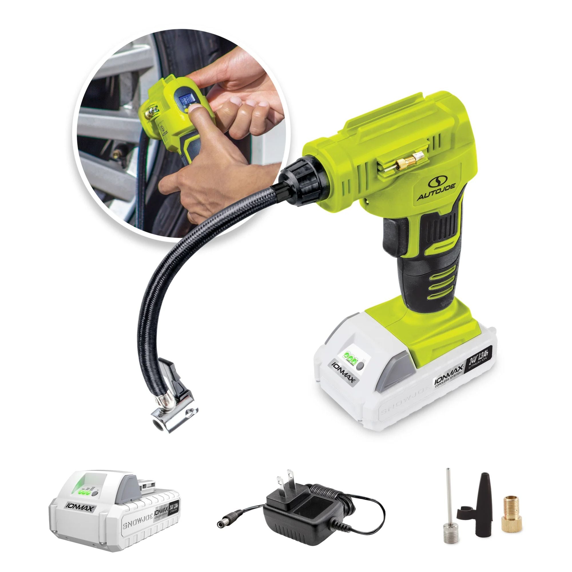Auto Joe Portable Air Compressor Cordless Tire Inflate Pump/Bag (Open Box) - VMInnovations