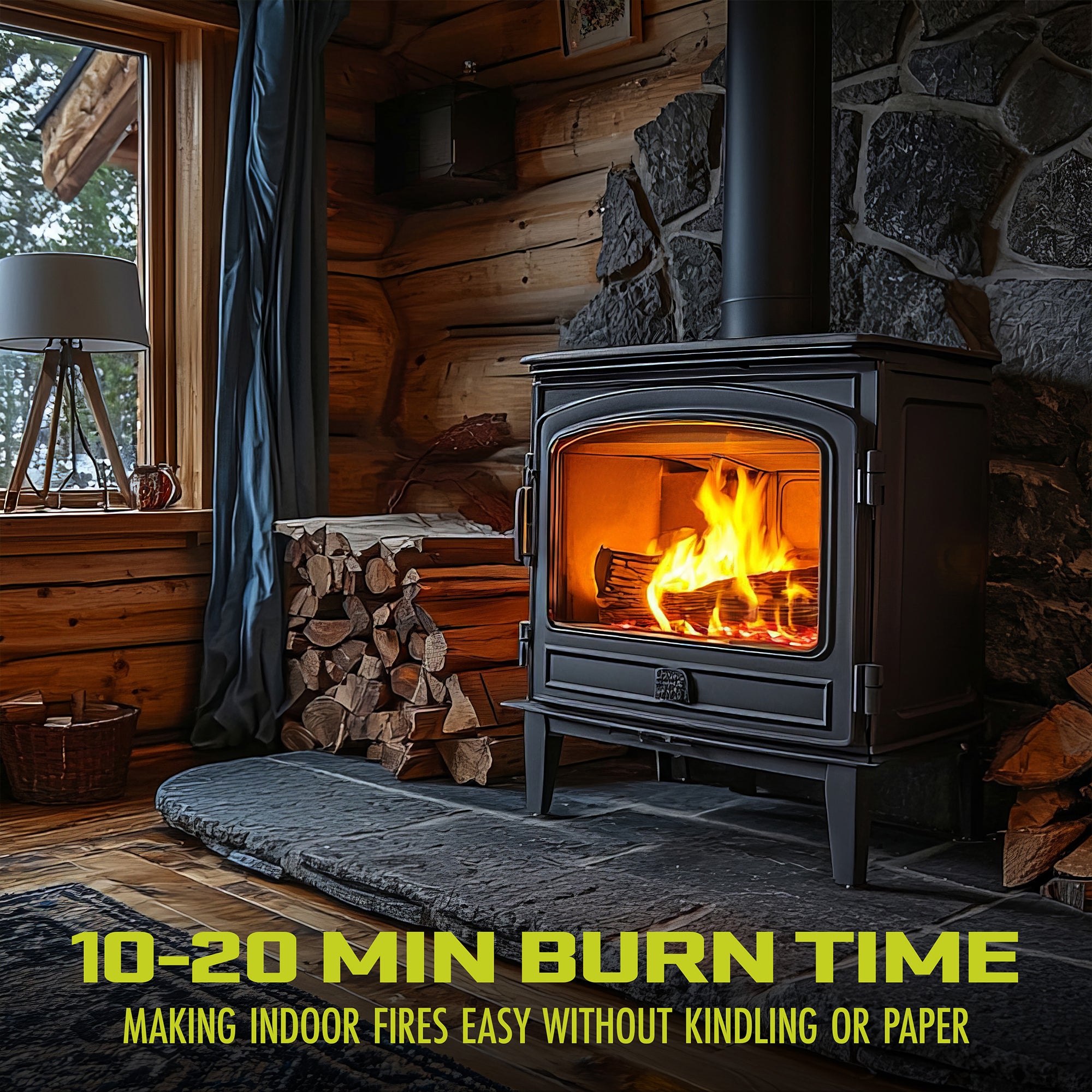 Sun Joe 25 Lb Fatwood Fire Starter Sticks for Fireplace (Open Box)