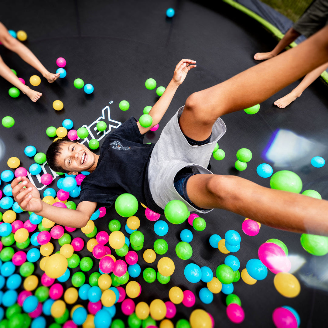 JumpFlex HERO 14' Trampoline Outdoor Activity Set with SMARTSHADE Canopy Cover - VMInnovations