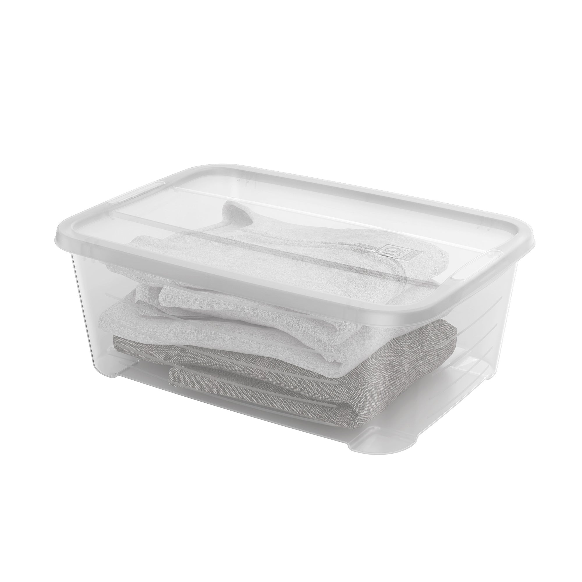 Life Story Plastic Lidded Storage Box for Closet Organization, 12 Quart, 6 Pack - VMInnovations