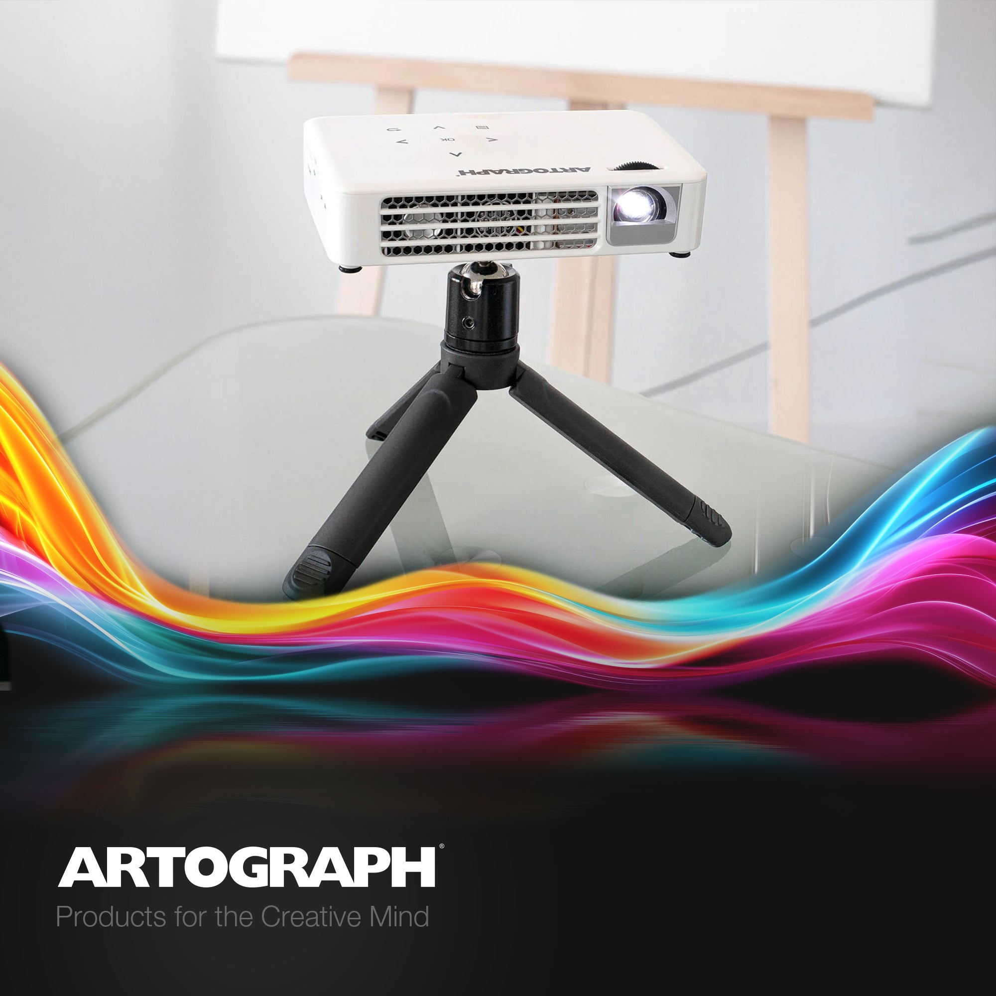 Artograph Smart HD Digital Art Projector with Remote + Mini Tripod Tabletop