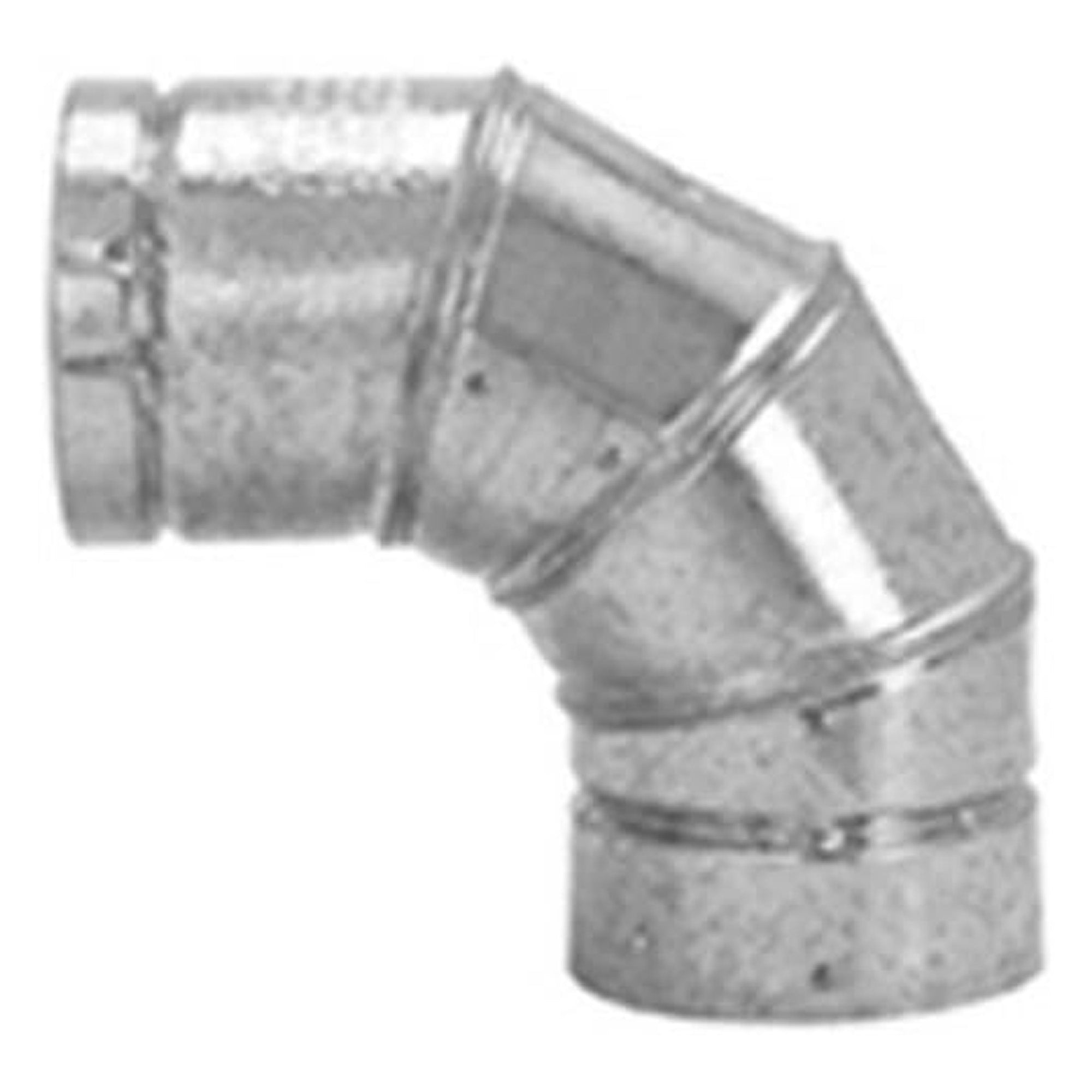 Selkirk 4" Diameter 90-Degree Adjustable Elbow, Aluminum Type B Gas Vent, 104230 - VMInnovations