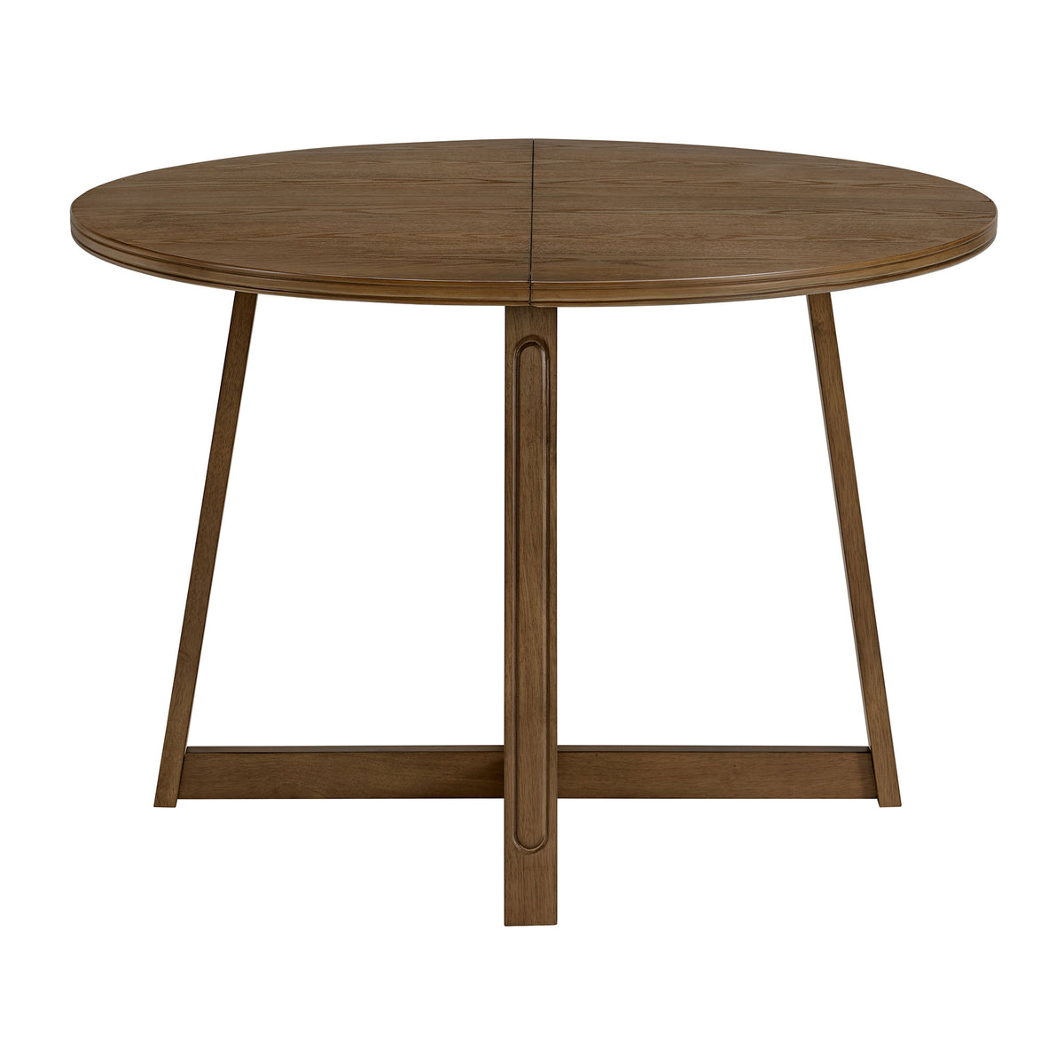 ROME + OAK Dining Set with 4 Remy Chairs & Worton 45" Round Table, Weathered Oak