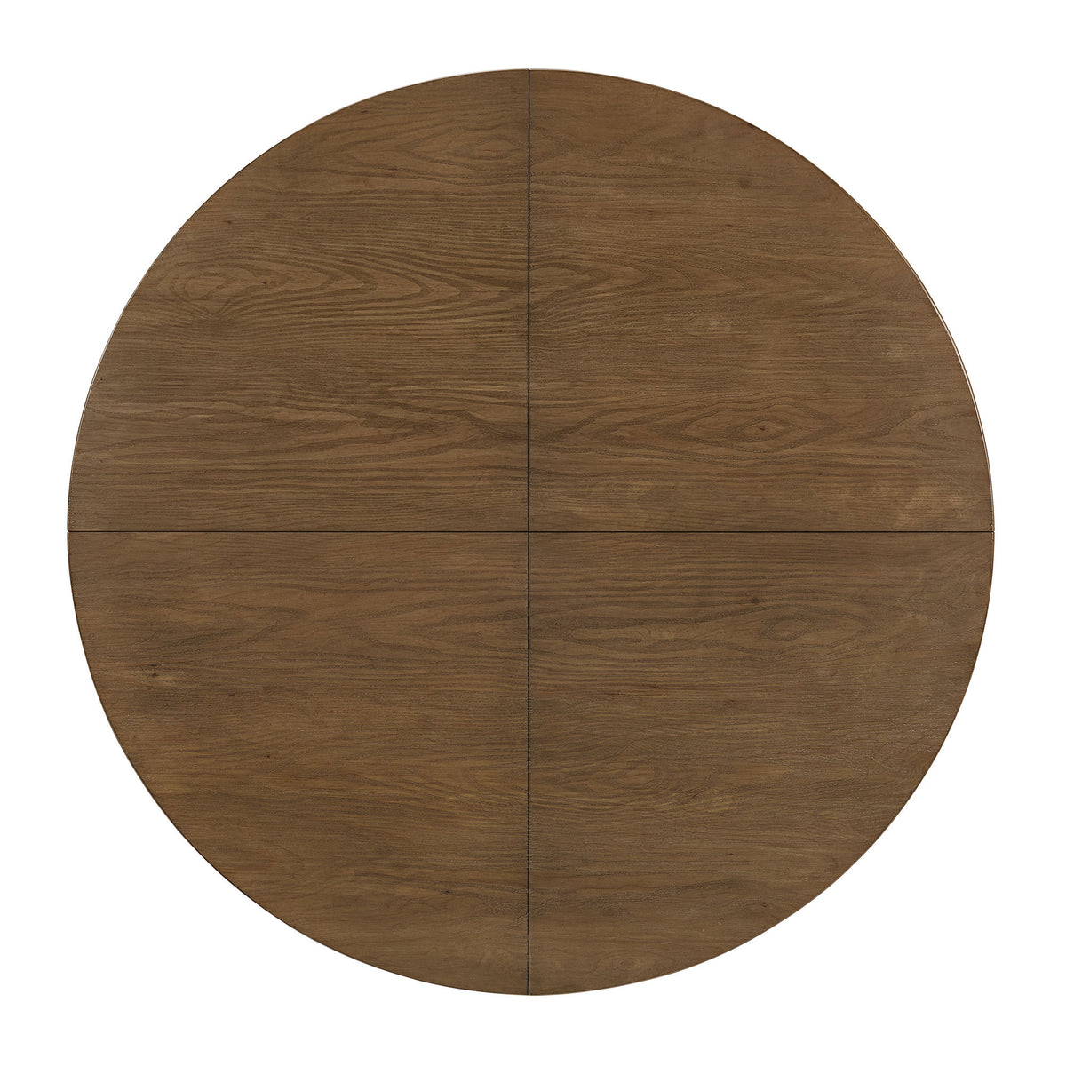 ROME + OAK Dining Set with 4 Remy Chairs & Worton 45" Round Table, Weathered Oak