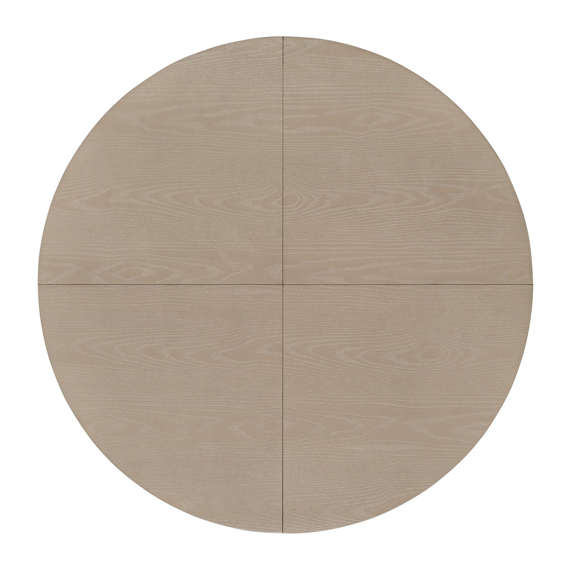 ROME + OAK Rumson 44" Modern Farmhouse Pedestal Dining Table, Rustic Beige - VMInnovations