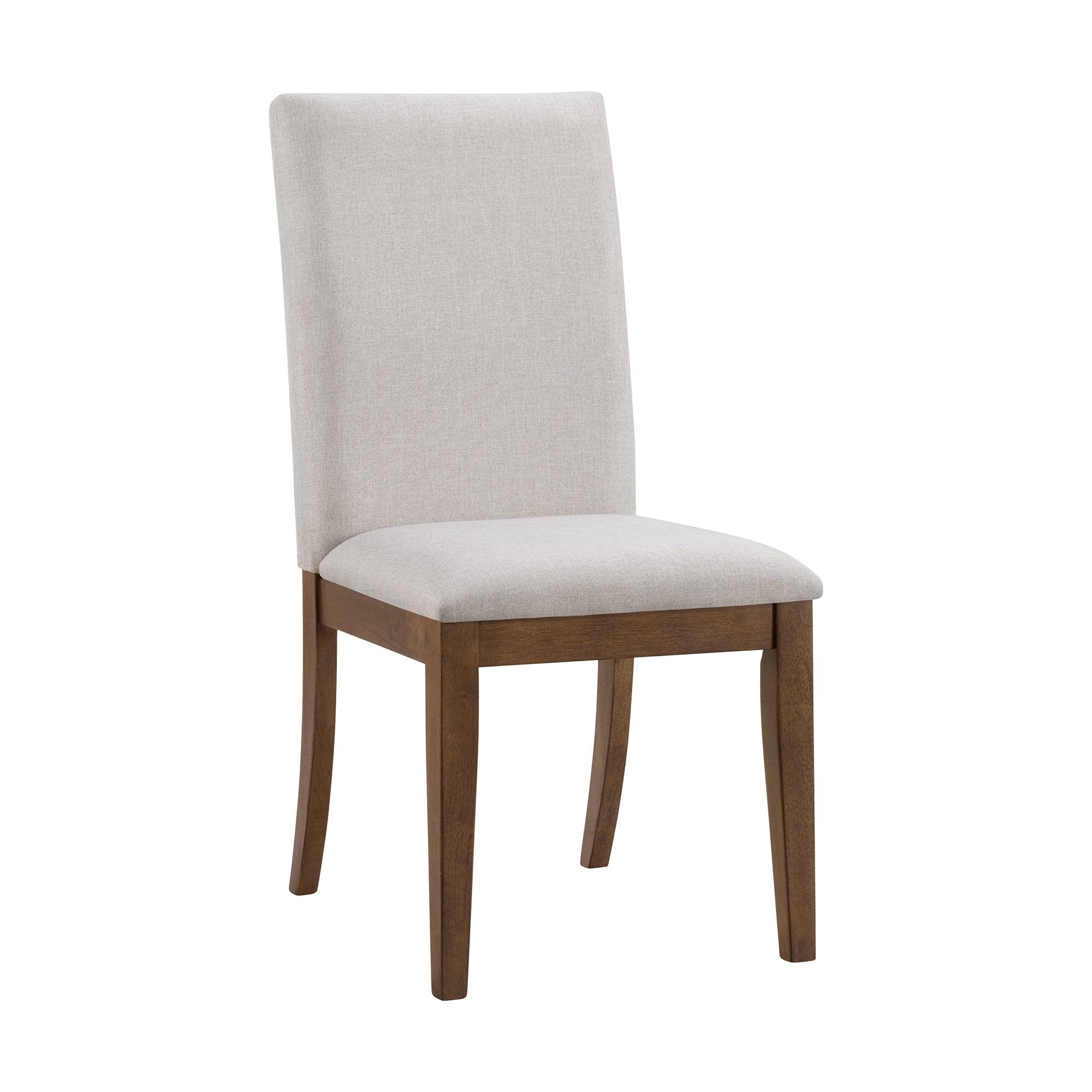 ROME + OAK Remy Dining Chair in Weathered Oak with Sand Fabric Seat, Set of 4 - VMInnovations