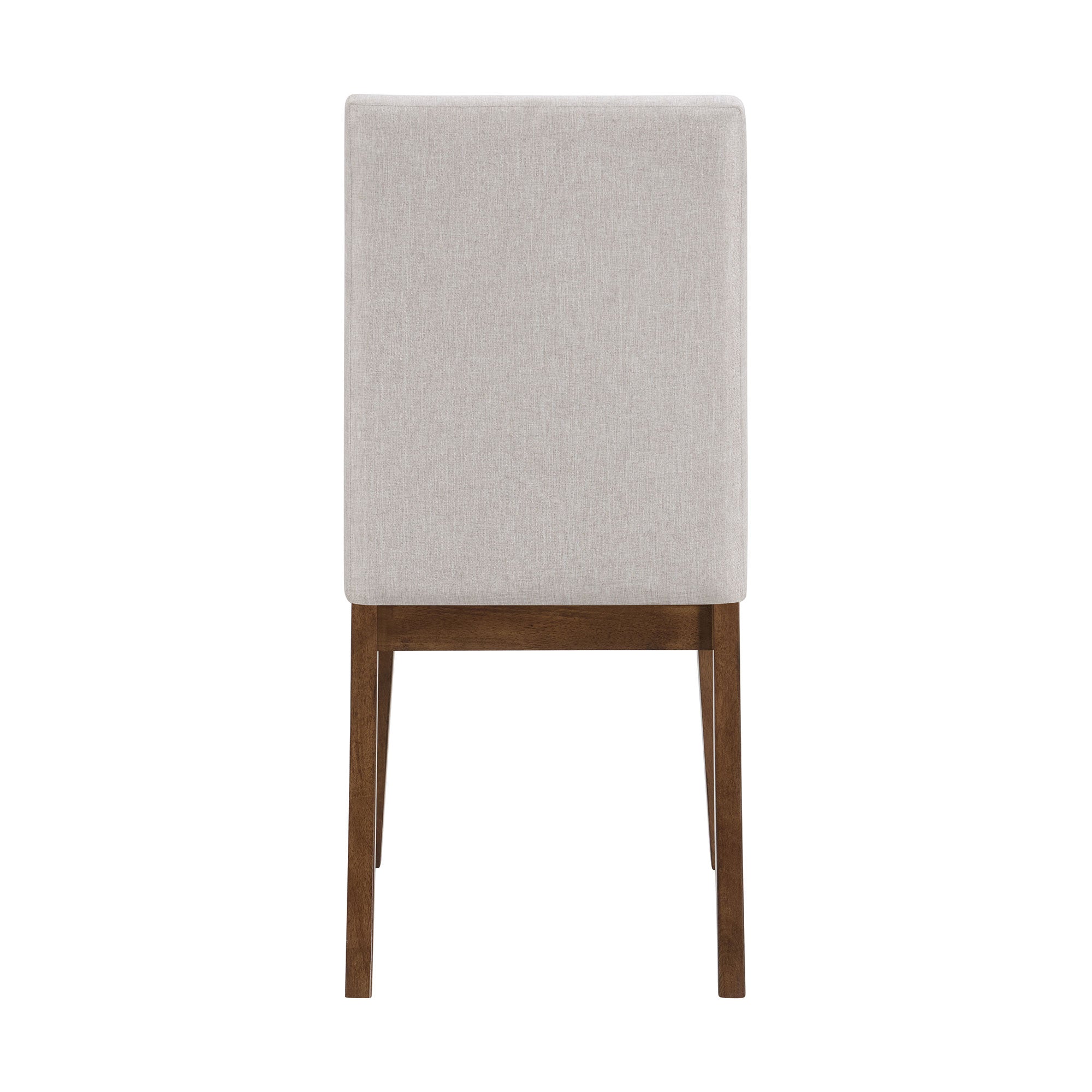 ROME + OAK Remy Dining Chair in Weathered Oak with Sand Fabric Seat, Set of 4 - VMInnovations