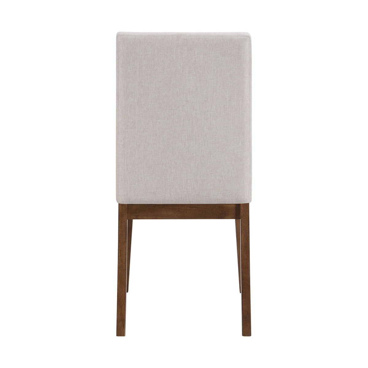 ROME + OAK Remy Dining Chair in Weathered Oak with Sand Fabric Seat, Set of 4