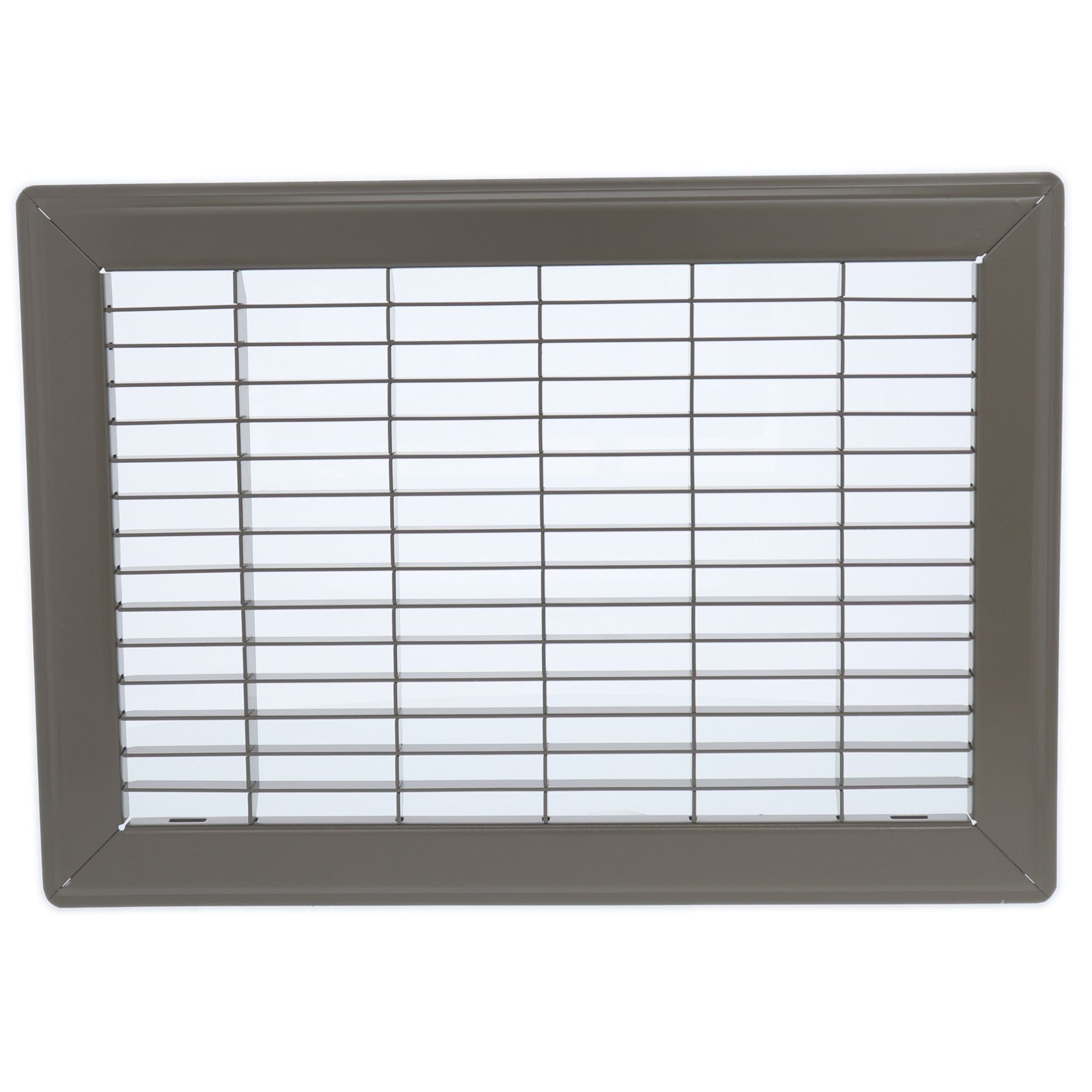 Hart & Cooley 6" x 12" Heavy Duty Steel Floor Grille, HVAC Vent Cover, Brown